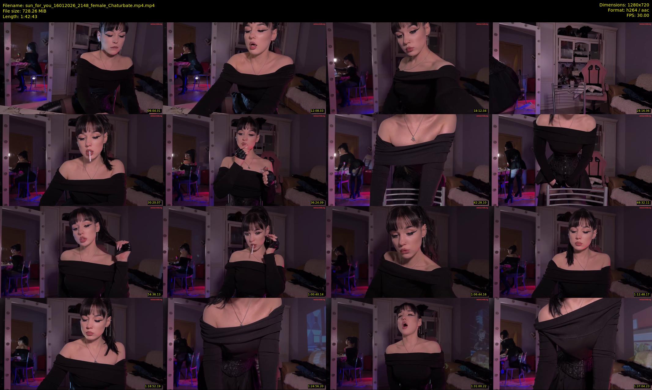 sun_for_you — 103 minute Chaturbate female cam show recording, 720p, Jan 16, 2026