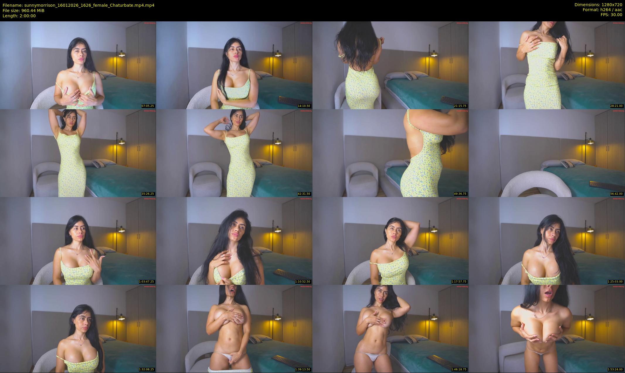 sunnymorrison — 120 minute Chaturbate female cam show recording, 720p, Jan 16, 2026