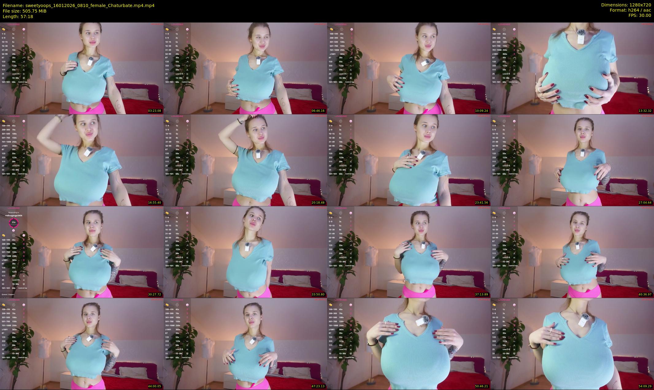 sweetyoops — 58 minute Chaturbate female cam show recording, 720p, Jan 16, 2026