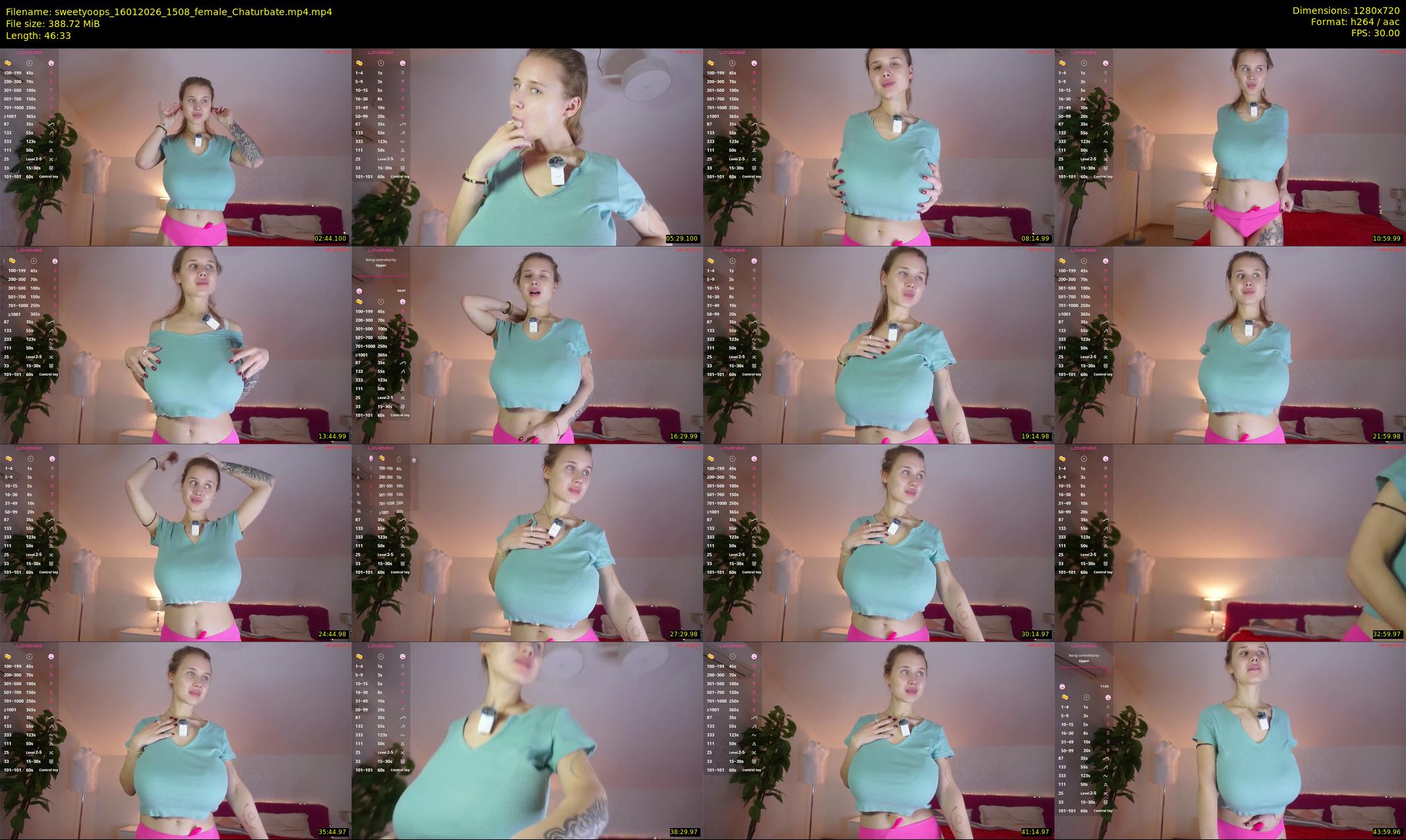 sweetyoops — 47 minute Chaturbate female cam show recording, 720p, Jan 16, 2026