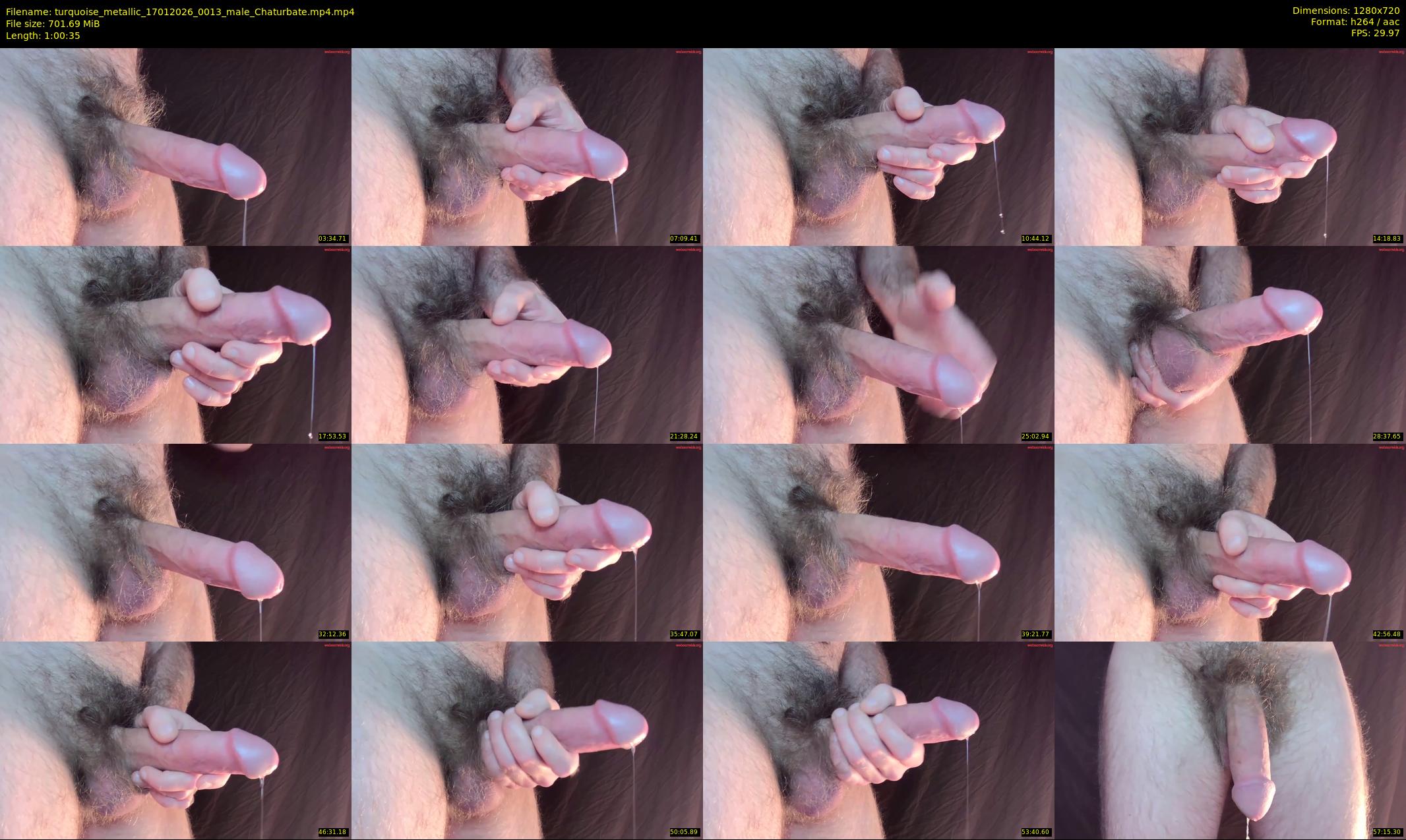 turquoise_metallic — 61 minute Chaturbate male cam show recording, 720p, Jan 17, 2026