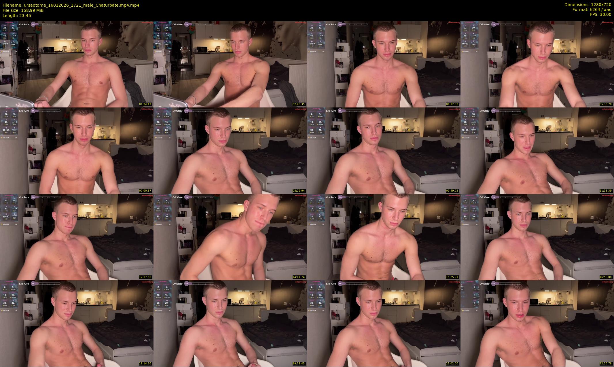 ursaotome — 24 minute Chaturbate male cam show recording, 720p, Jan 16, 2026