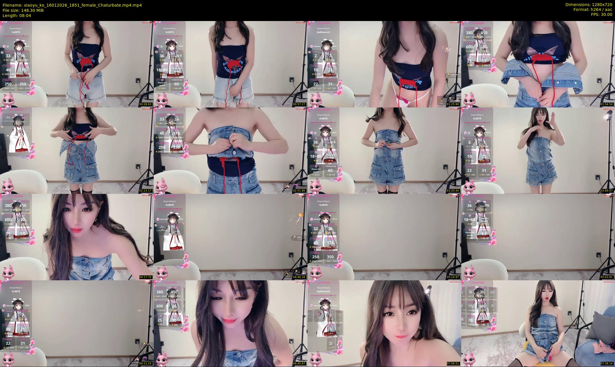 xiaoyu_ko — 9 minute Chaturbate female cam show recording, 720p, Jan 16, 2026