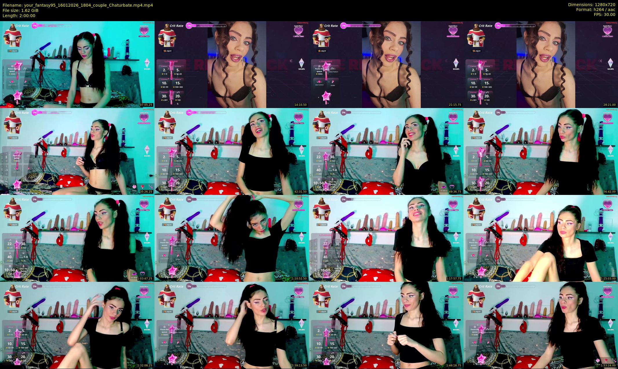 your_fantasy95 — 120 minute Chaturbate couple cam show recording, 720p, Jan 16, 2026