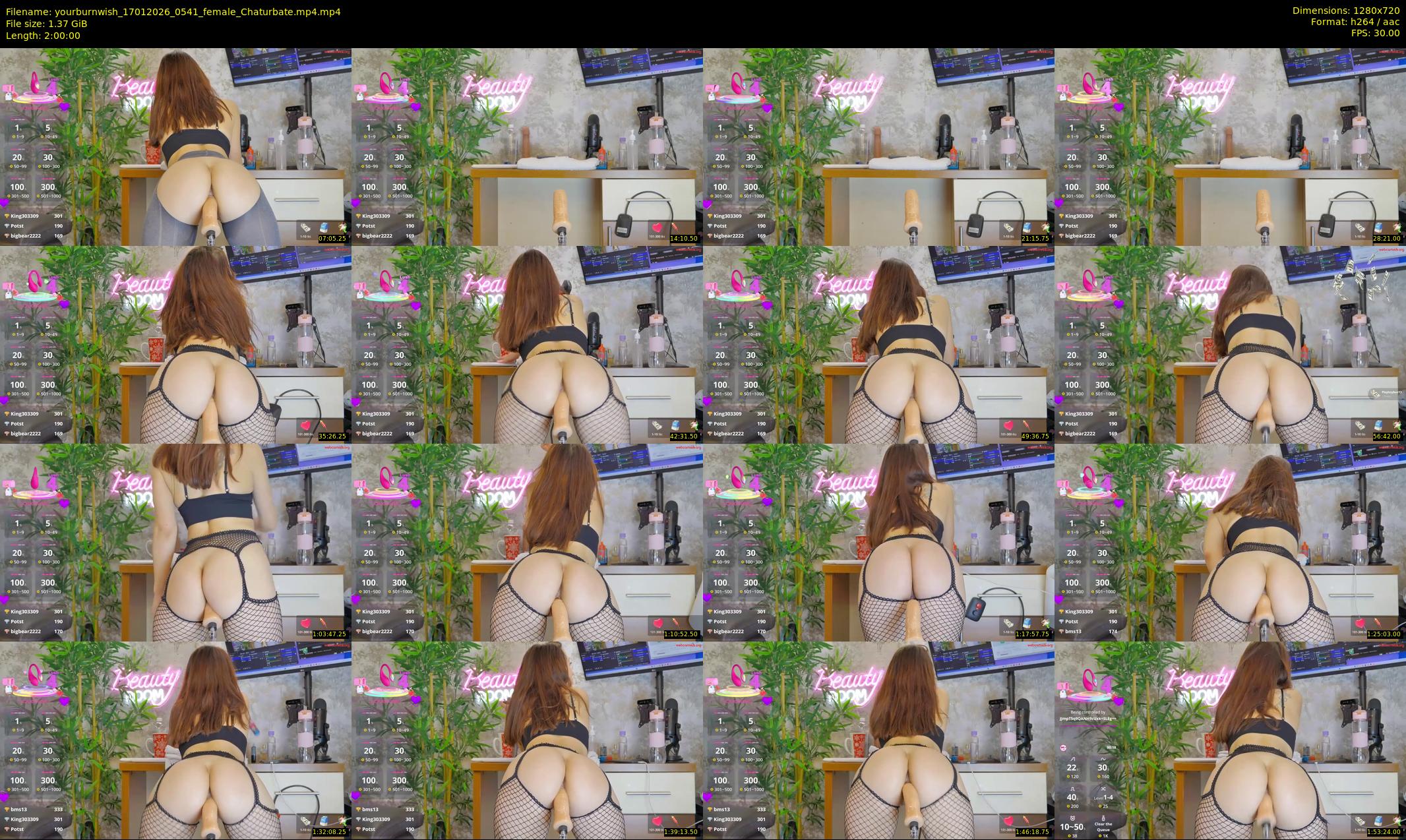 yourburnwish — 120 minute Chaturbate female cam show recording, 720p, Jan 17, 2026