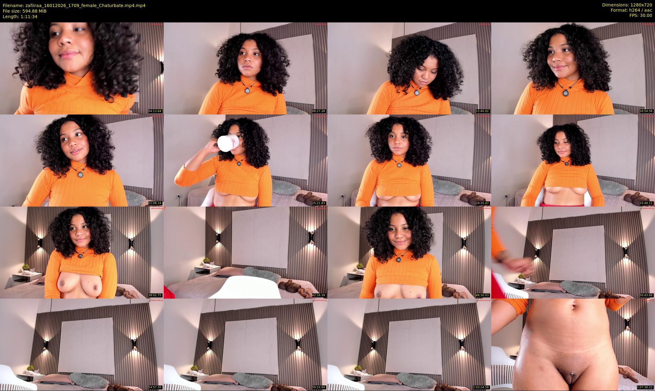 zafiiraa — 72 minute Chaturbate female cam show recording, 720p, Jan 16, 2026