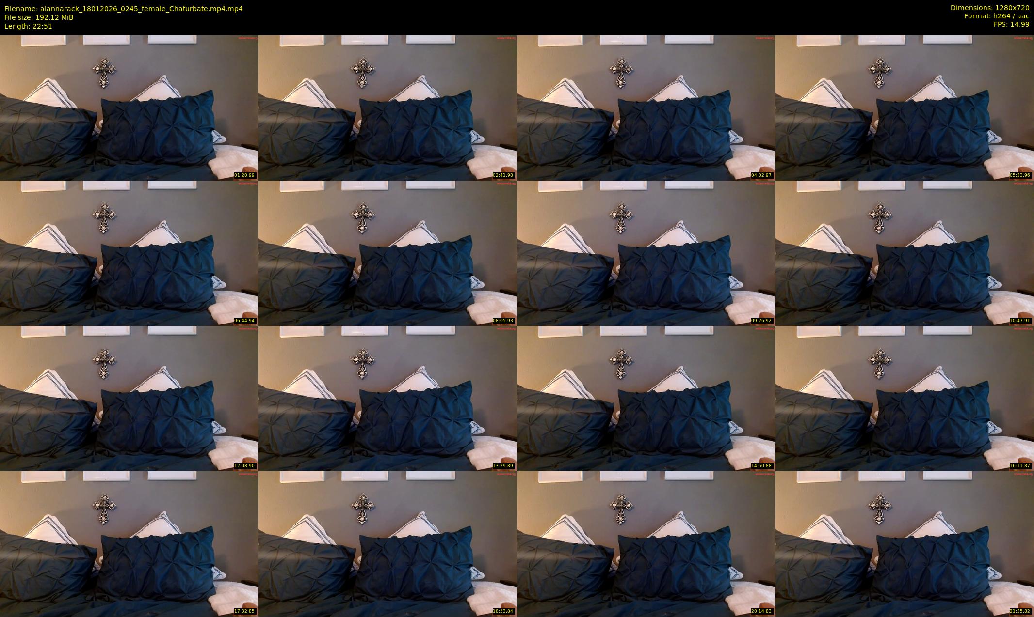 alannarack — 23 minute Chaturbate female cam show recording, 720p, Jan 18, 2026