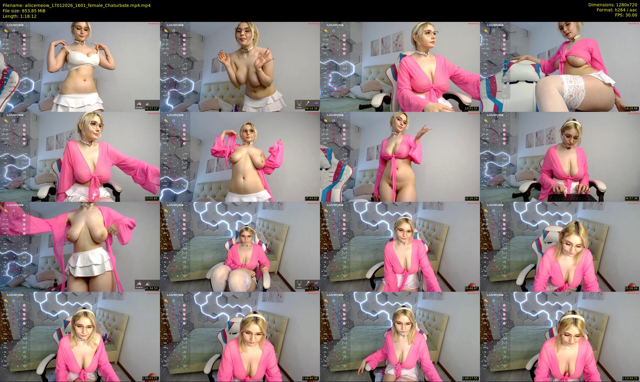 aliicemeow — 79 minute Chaturbate female cam show recording, 720p, Jan 17, 2026
