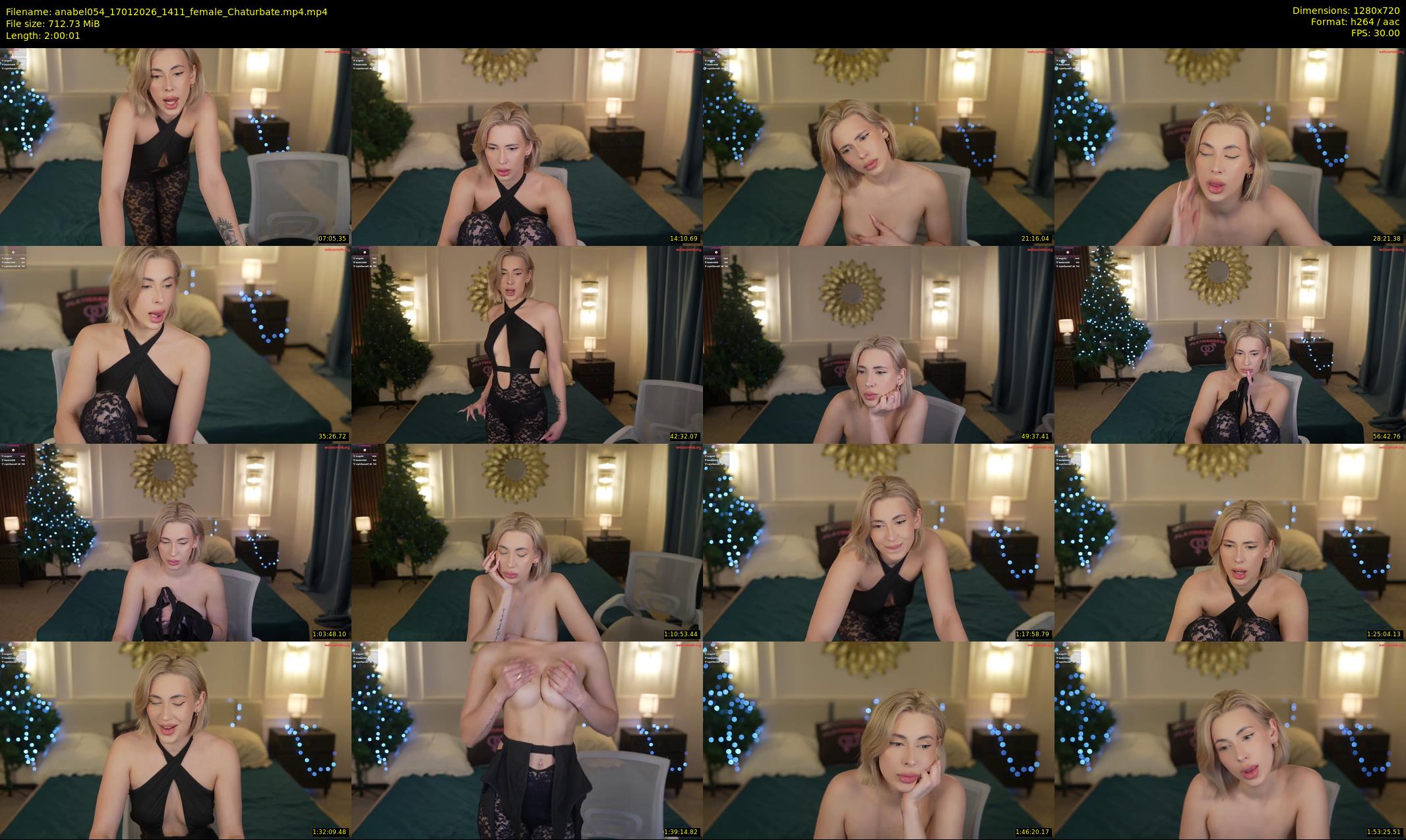 anabel054 — 121 minute Chaturbate female cam show recording, 720p, Jan 17, 2026