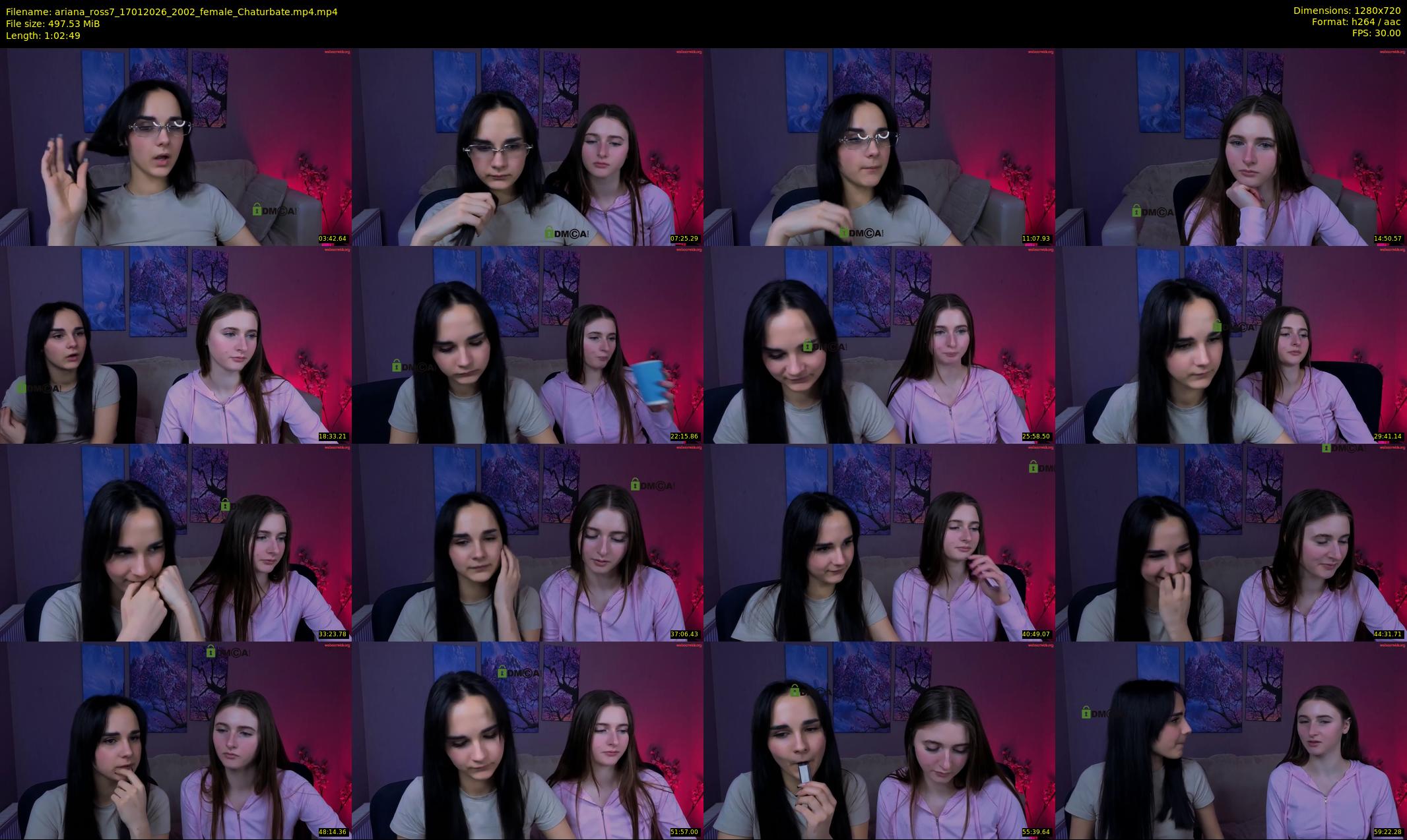 ariana_ross7 — 63 minute Chaturbate couple cam show recording, 720p, Jan 17, 2026