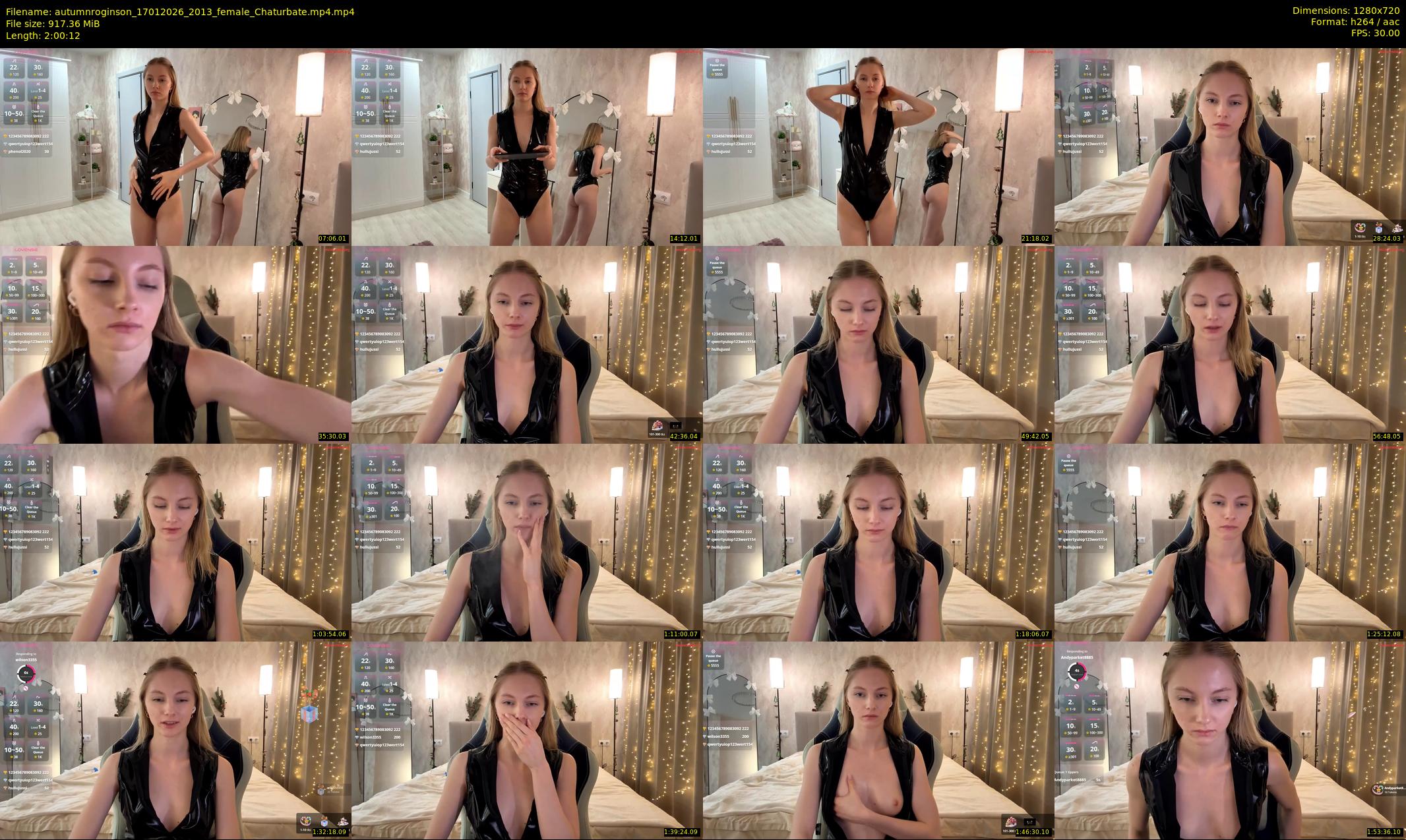 autumnroginson — 121 minute Chaturbate female cam show recording, 720p, Jan 17, 2026