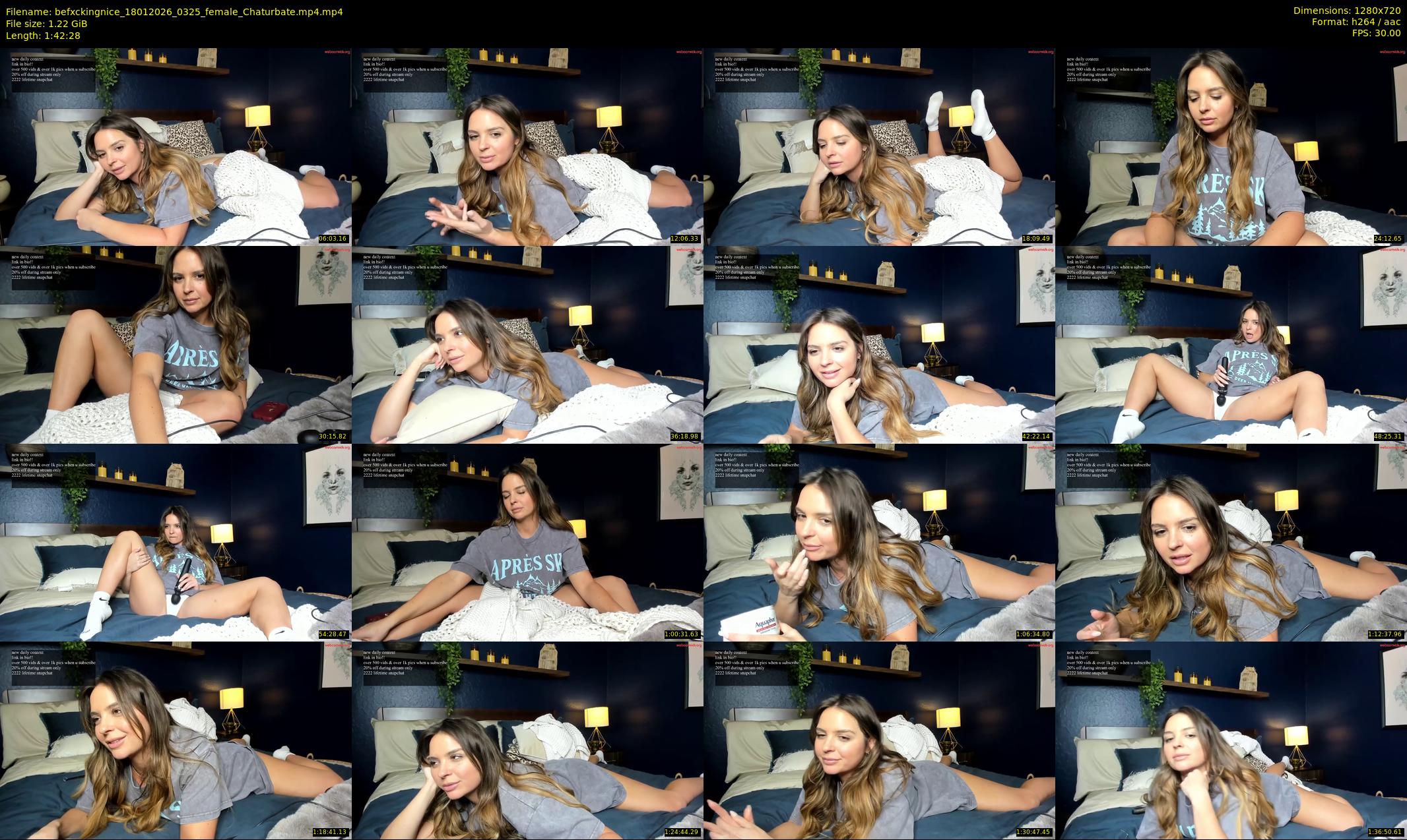 befxckingnice — 103 minute Chaturbate female cam show recording, 720p, Jan 18, 2026