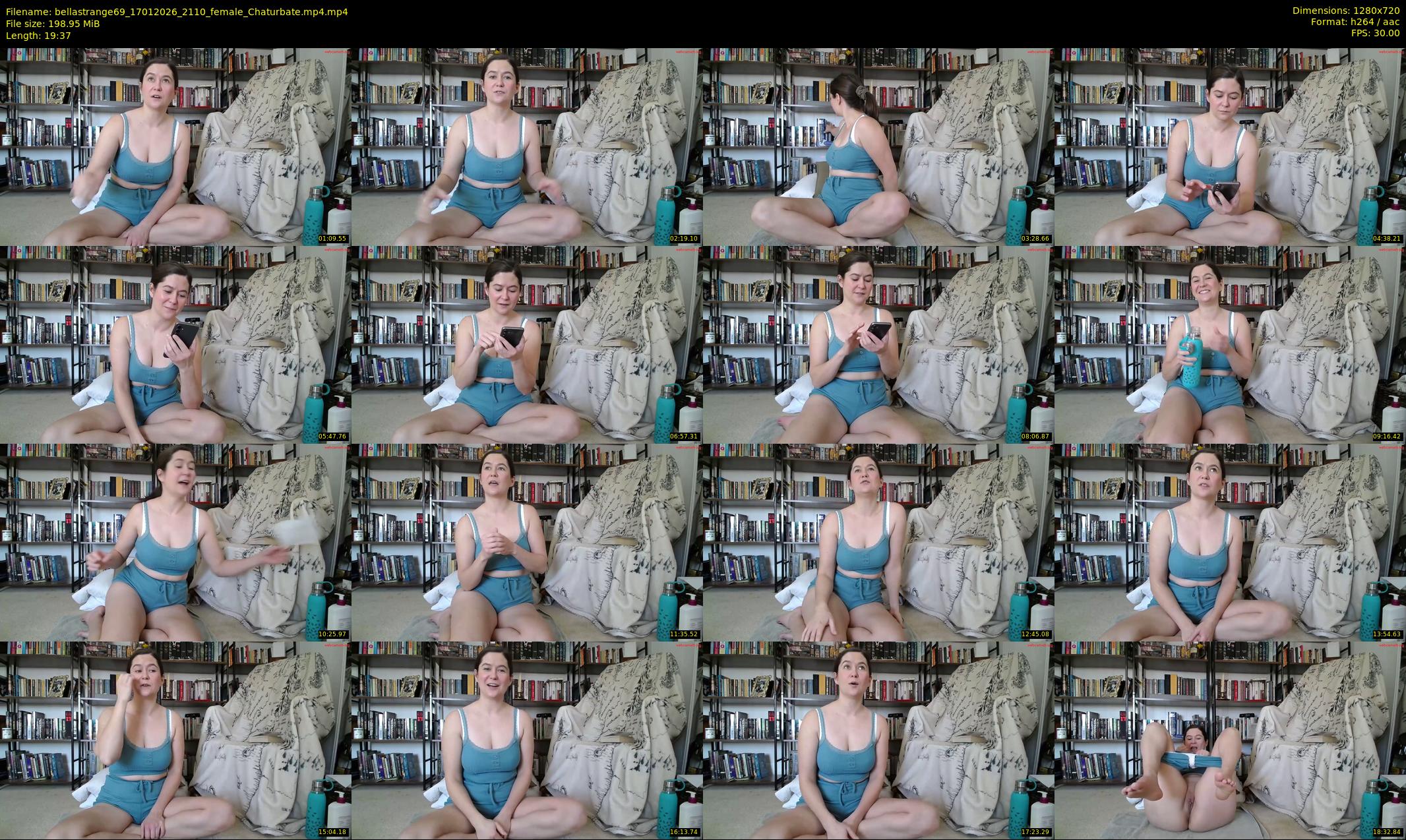 bellastrange69 — 20 minute Chaturbate female cam show recording, 720p, Jan 17, 2026