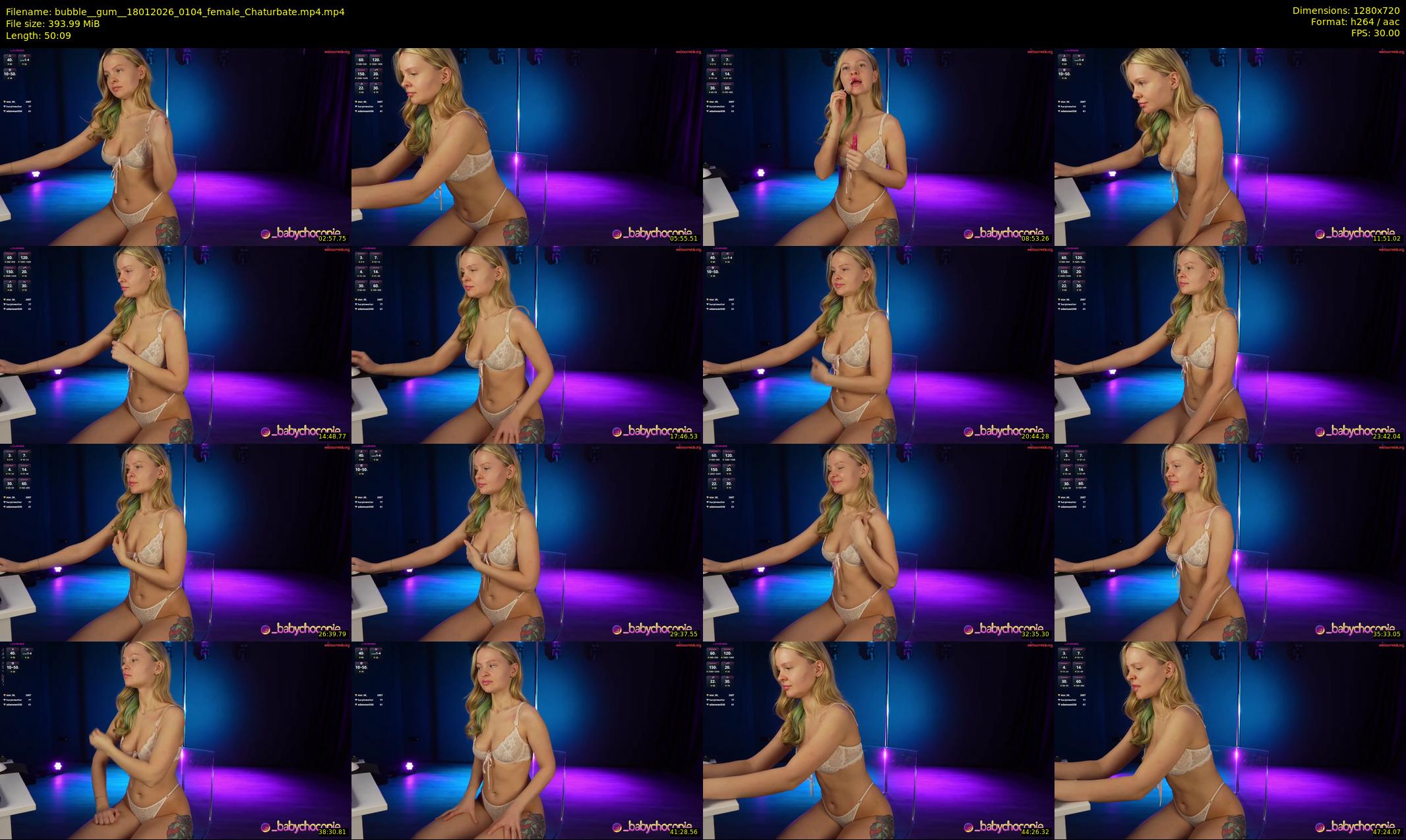 bubble__gum_ — 51 minute Chaturbate female cam show recording, 720p, Jan 18, 2026