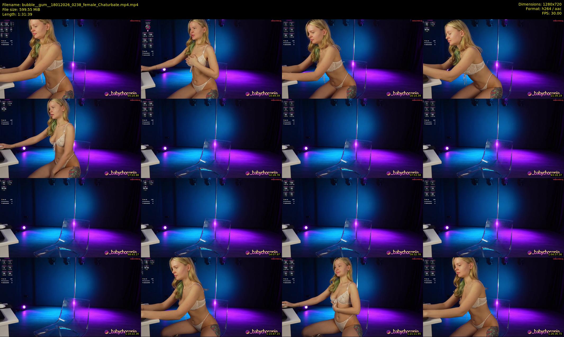 bubble__gum_ — 92 minute Chaturbate female cam show recording, 720p, Jan 18, 2026