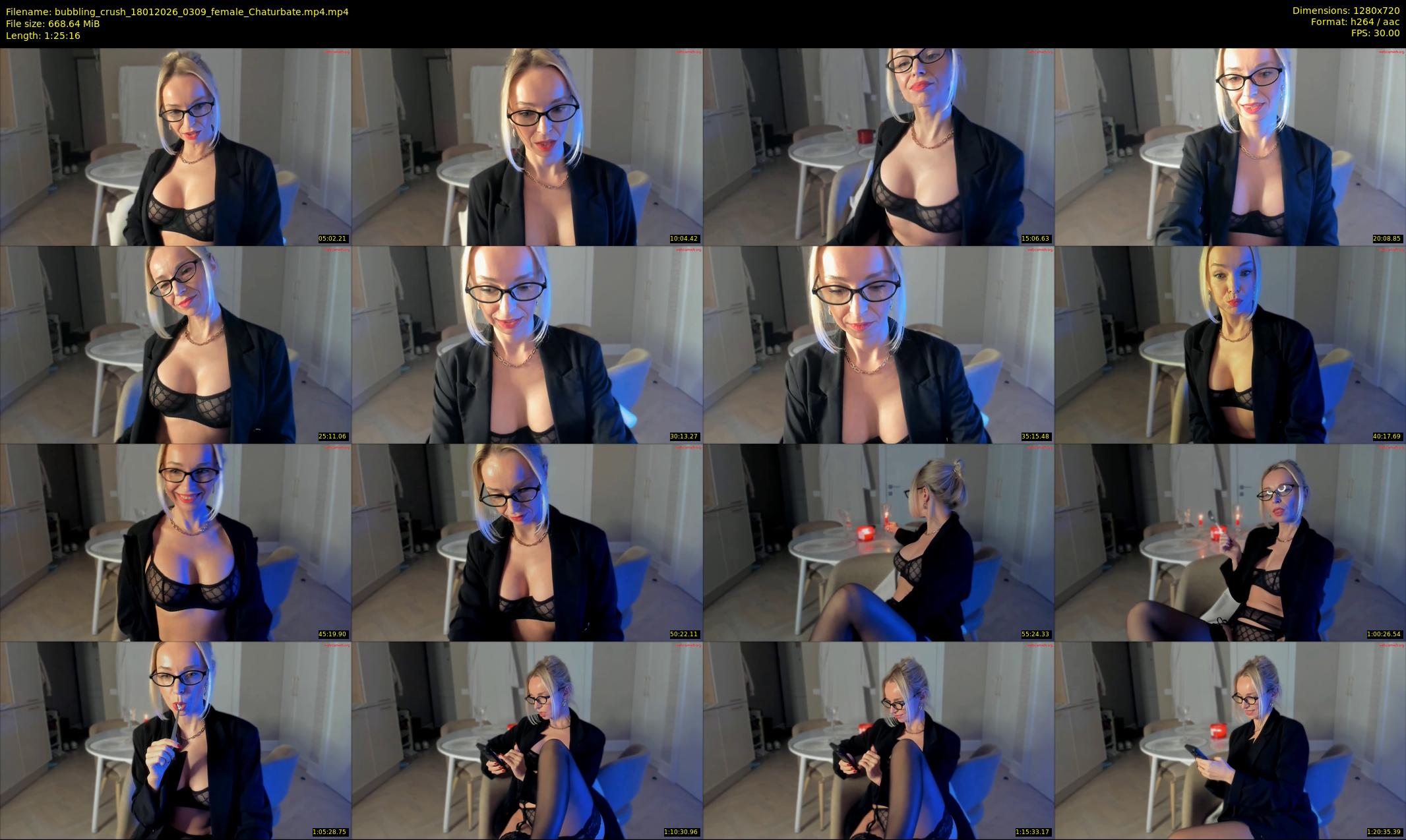 bubbling_crush — 86 minute Chaturbate female cam show recording, 720p, Jan 18, 2026