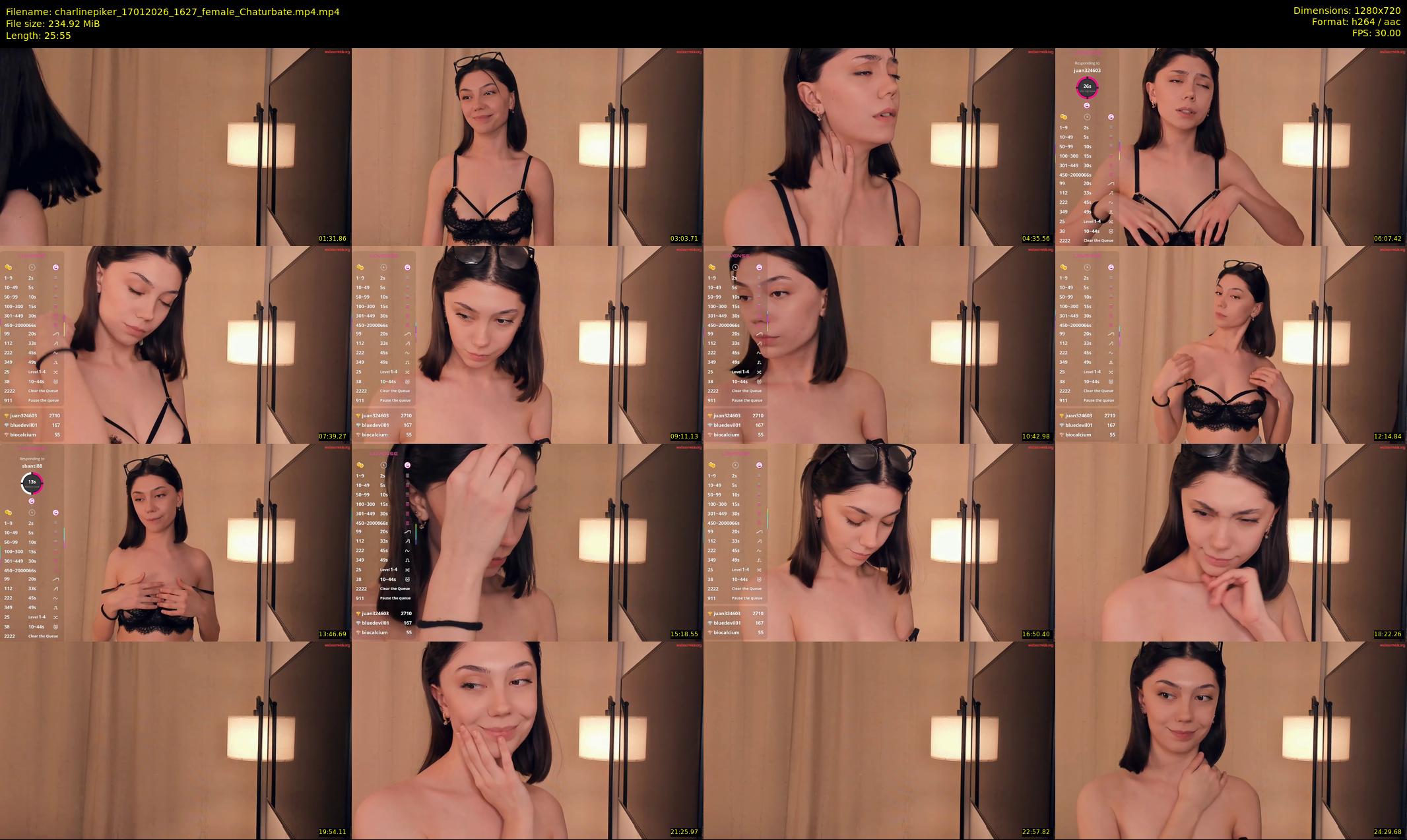 charlinepiker — 26 minute Chaturbate female cam show recording, 720p, Jan 17, 2026