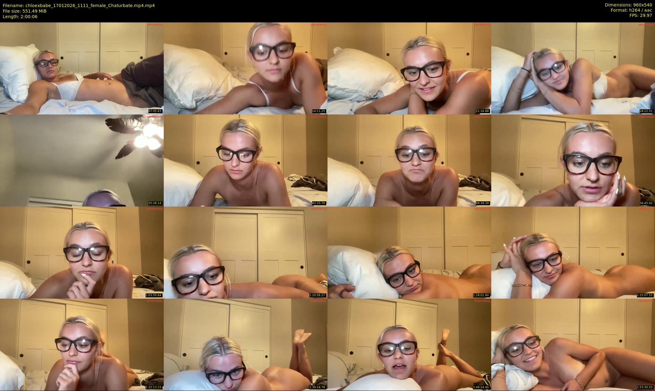 chloexbabe — 121 minute Chaturbate female cam show recording, 480p, Jan 17, 2026