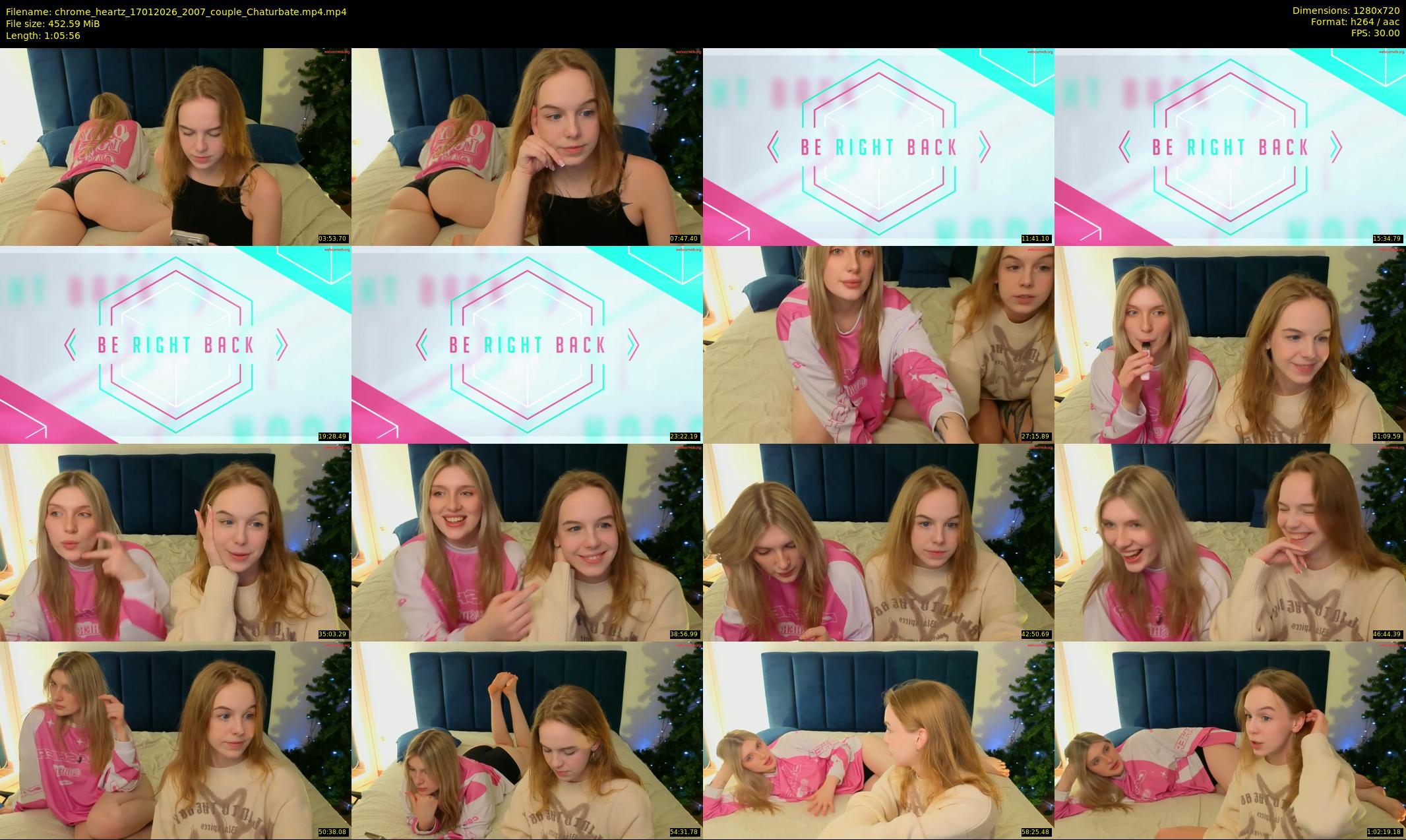 chrome_heartz — 66 minute Chaturbate couple cam show recording, 720p, Jan 17, 2026