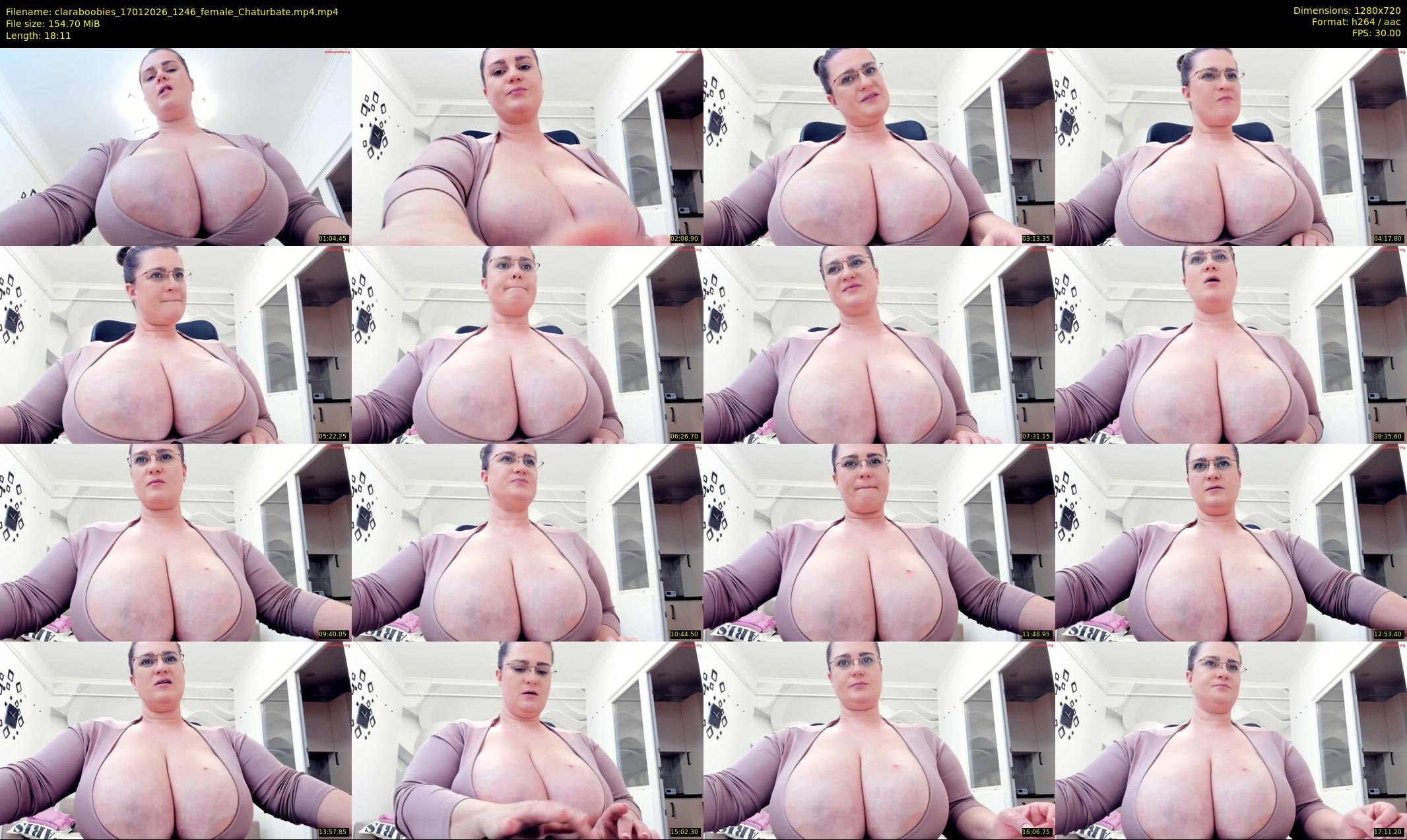 claraboobies — 19 minute Chaturbate female cam show recording, 720p, Jan 17, 2026