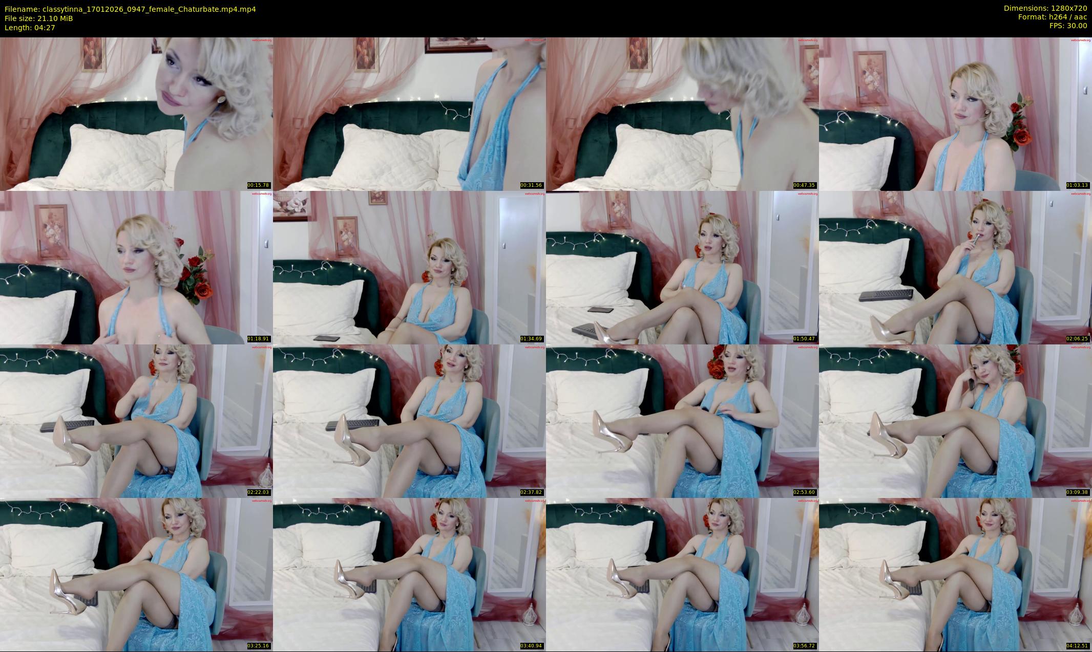 classytinna — 5 minute Chaturbate female cam show recording, 720p, Jan 17, 2026