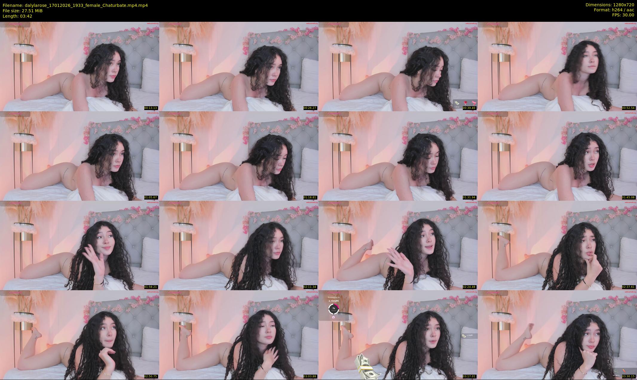 dalylarose — 4 minute Chaturbate female cam show recording, 720p, Jan 17, 2026