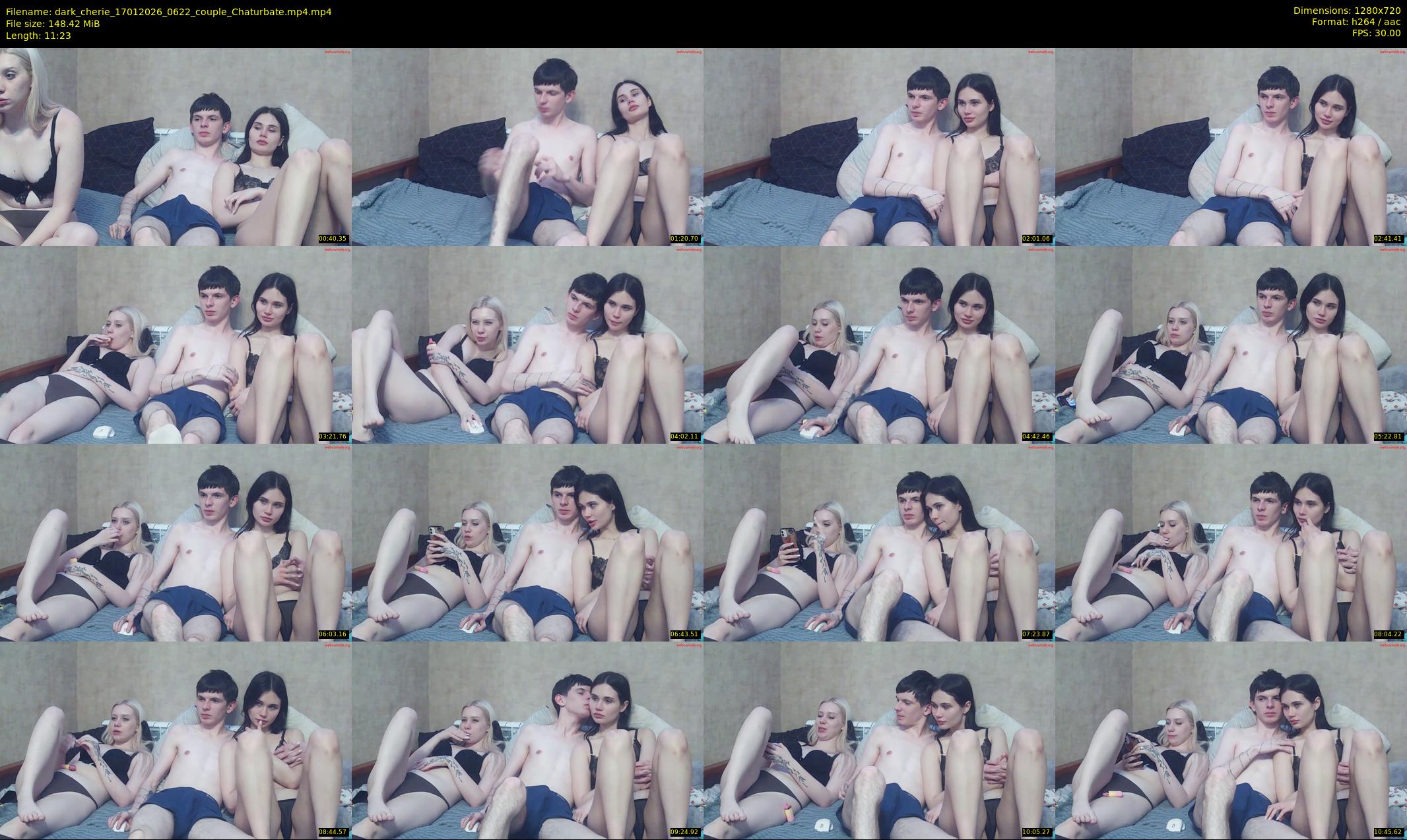 dark_cherie — 12 minute Chaturbate couple cam show recording, 720p, Jan 17, 2026