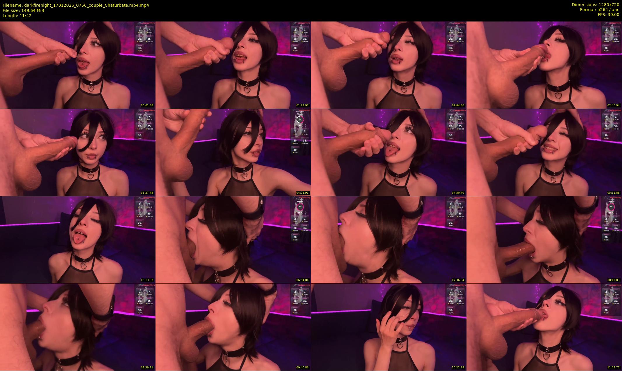 darkfirenight — 12 minute Chaturbate couple cam show recording, 720p, Jan 17, 2026