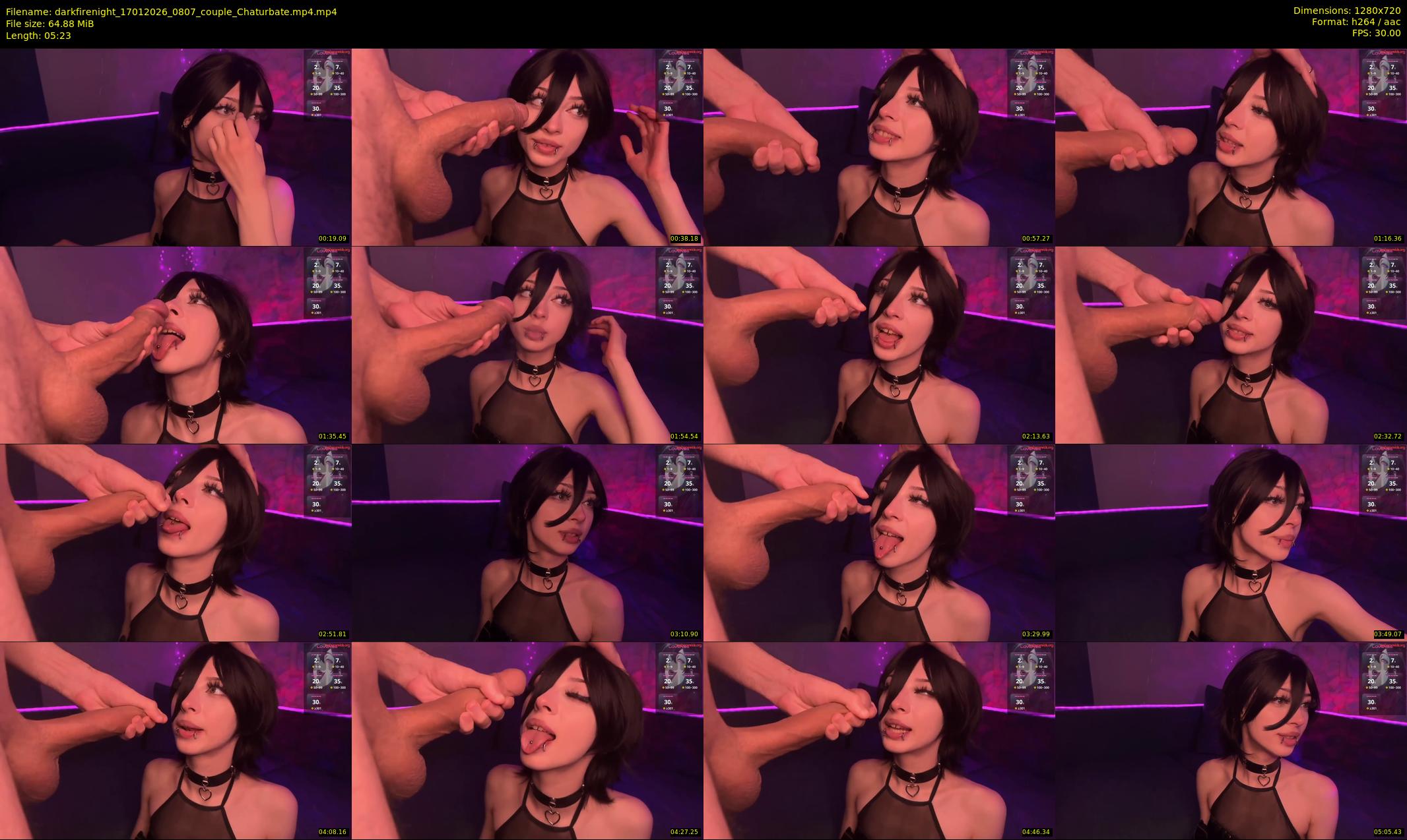 darkfirenight — 6 minute Chaturbate couple cam show recording, 720p, Jan 17, 2026