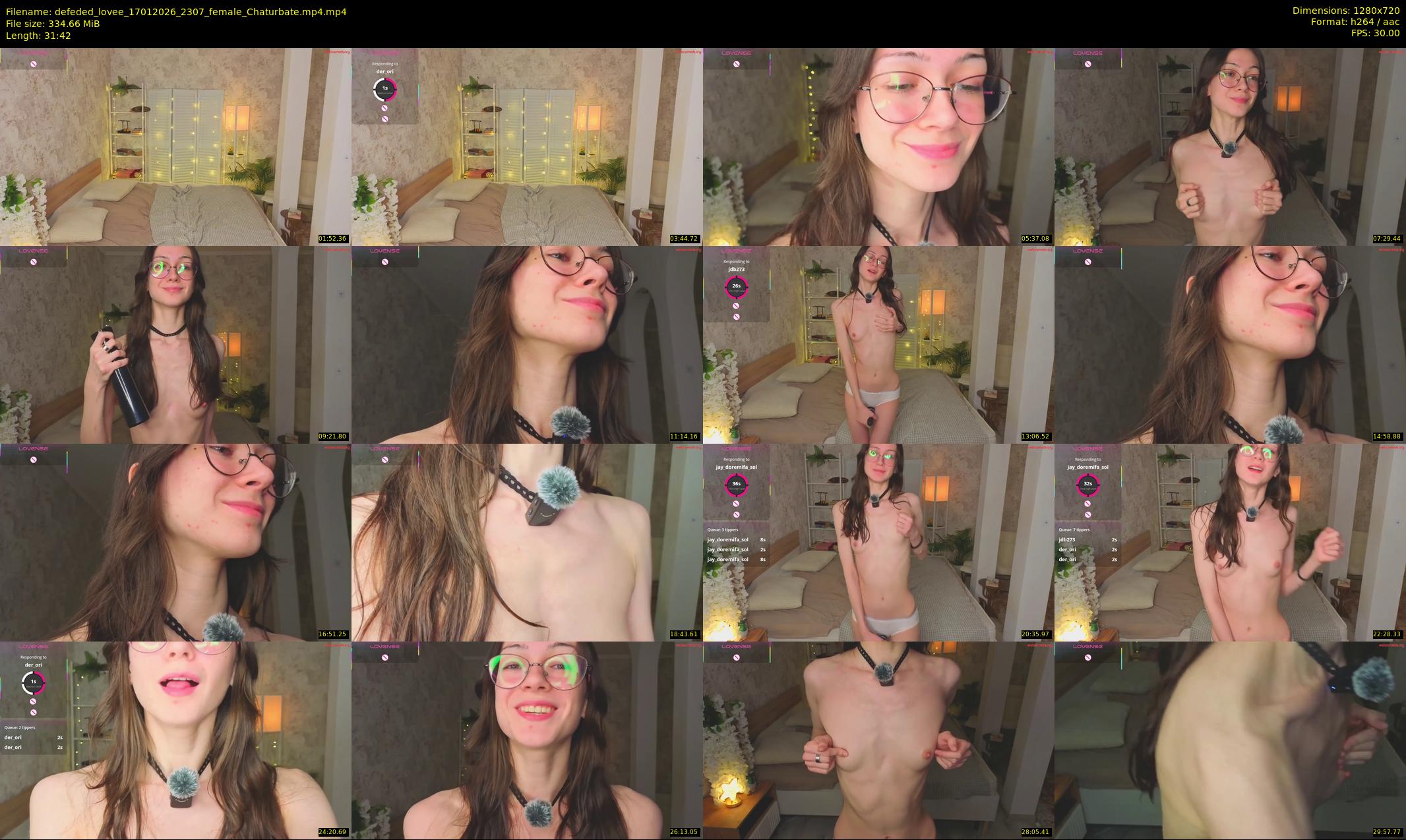 defeded_lovee — 32 minute Chaturbate female cam show recording, 720p, Jan 17, 2026