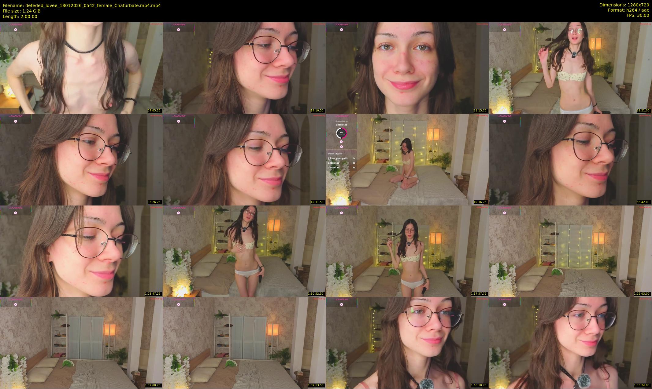 defeded_lovee — 120 minute Chaturbate female cam show recording, 720p, Jan 18, 2026