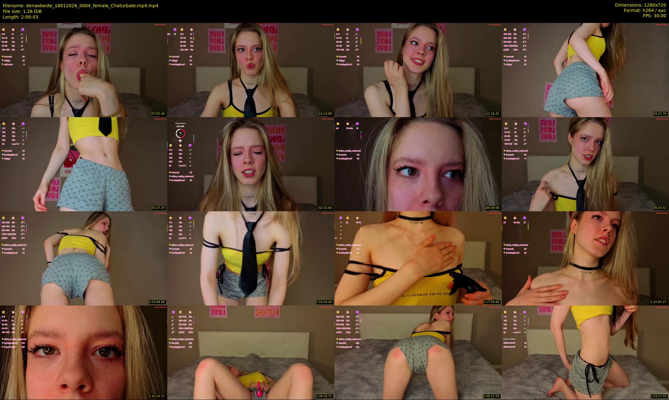 denaebeste — 121 minute Chaturbate female cam show recording, 720p, Jan 18, 2026