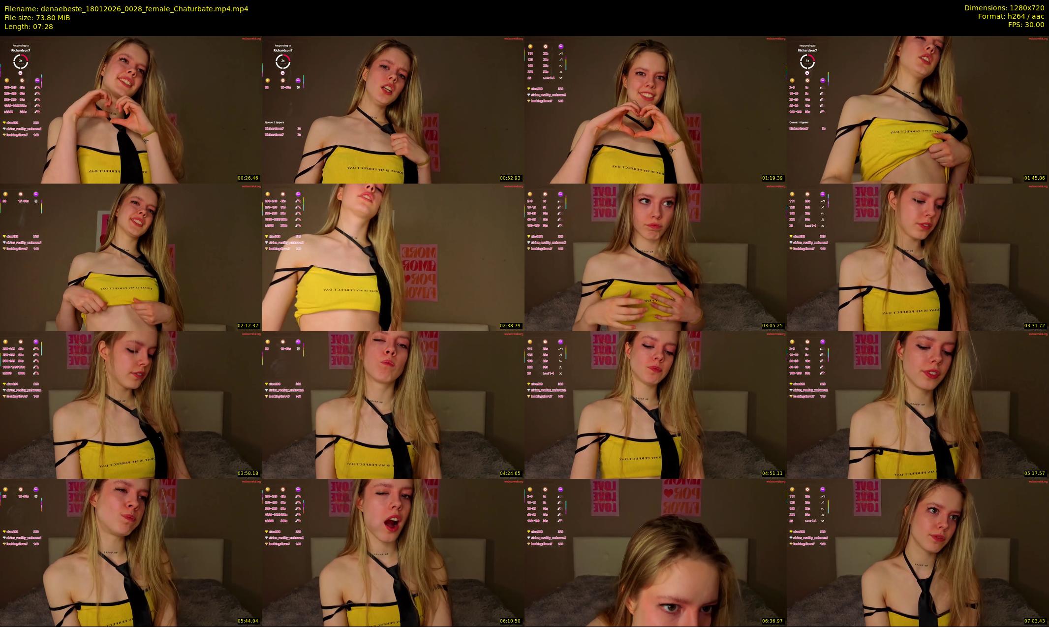denaebeste — 8 minute Chaturbate female cam show recording, 720p, Jan 18, 2026