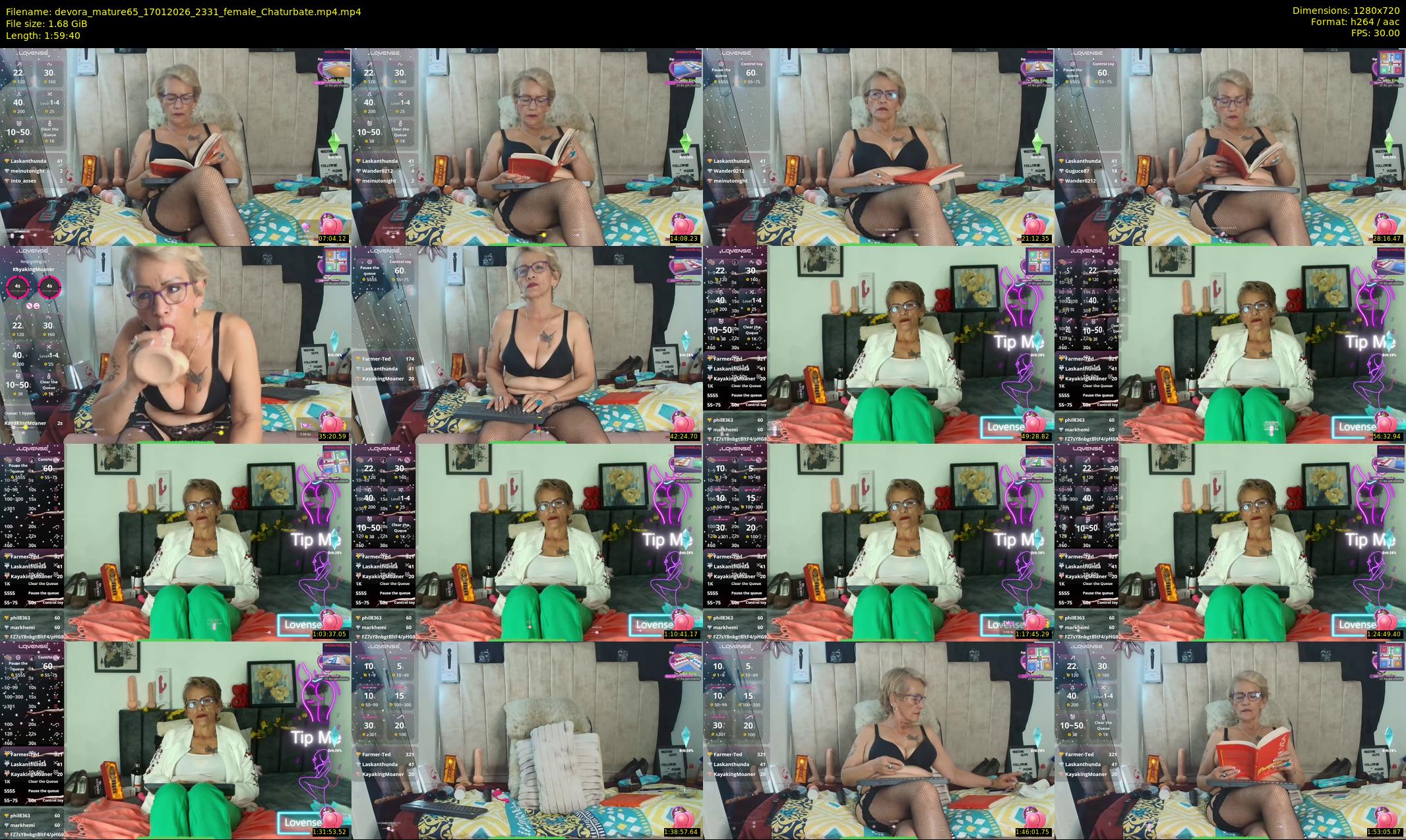 devora_mature65 — 120 minute Chaturbate female cam show recording, 720p, Jan 17, 2026