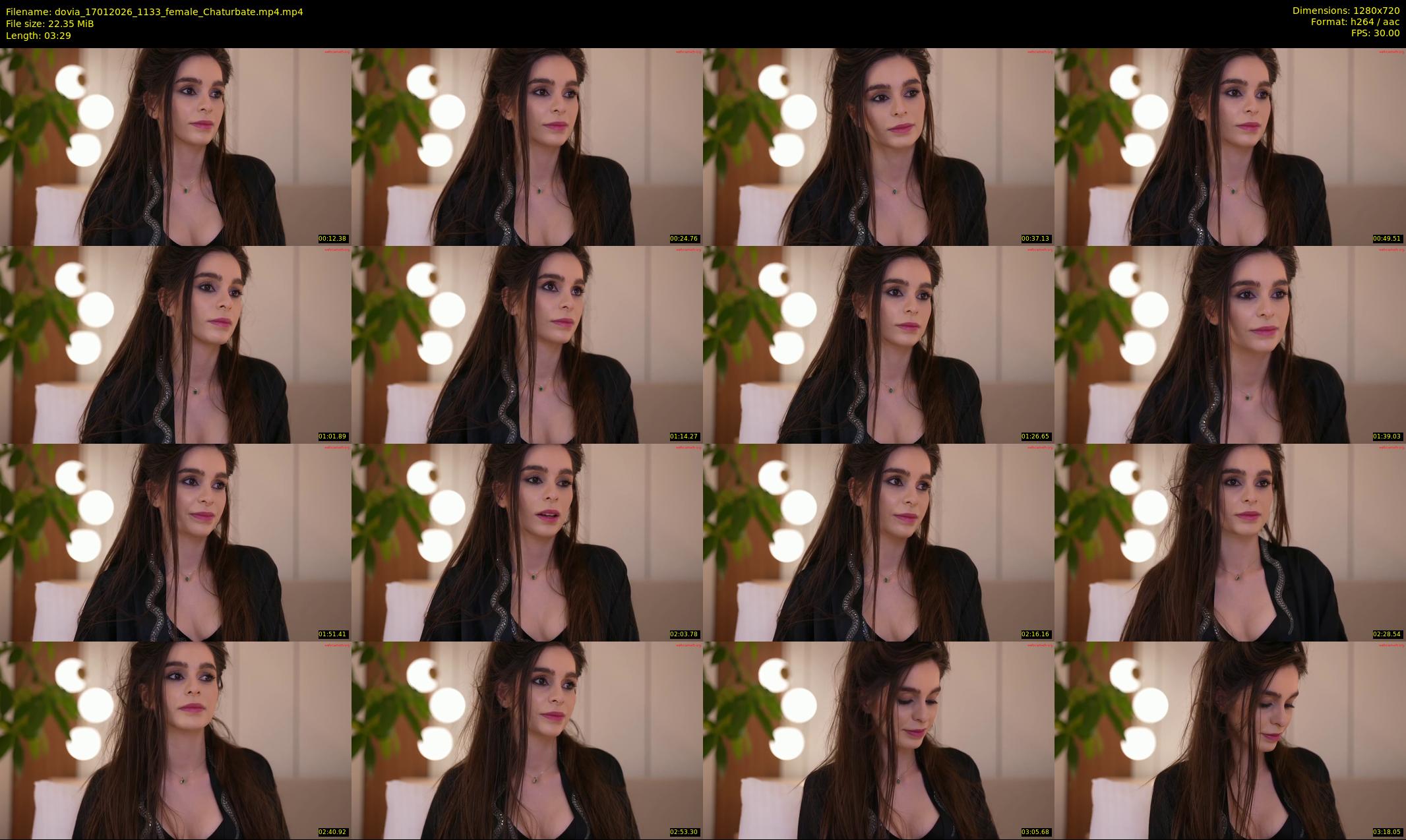 dovia — 4 minute Chaturbate female cam show recording, 720p, Jan 17, 2026