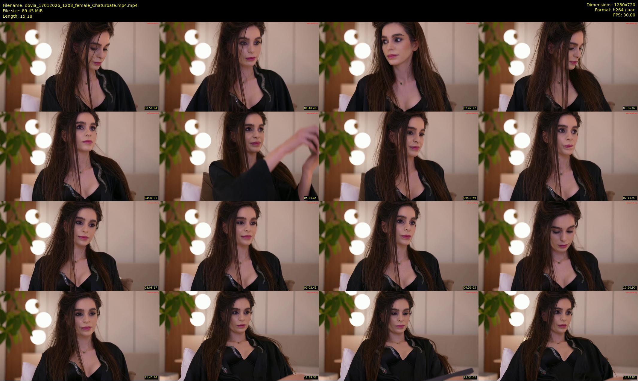dovia — 16 minute Chaturbate female cam show recording, 720p, Jan 17, 2026