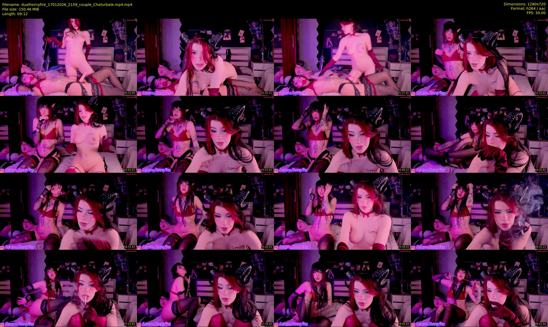 dualhornyfire — 10 minute Chaturbate couple cam show recording, 720p, Jan 17, 2026
