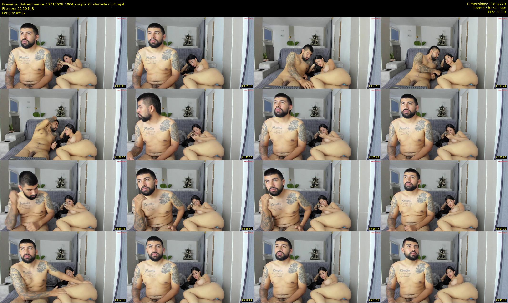 dulceromance — 6 minute Chaturbate couple cam show recording, 720p, Jan 17, 2026