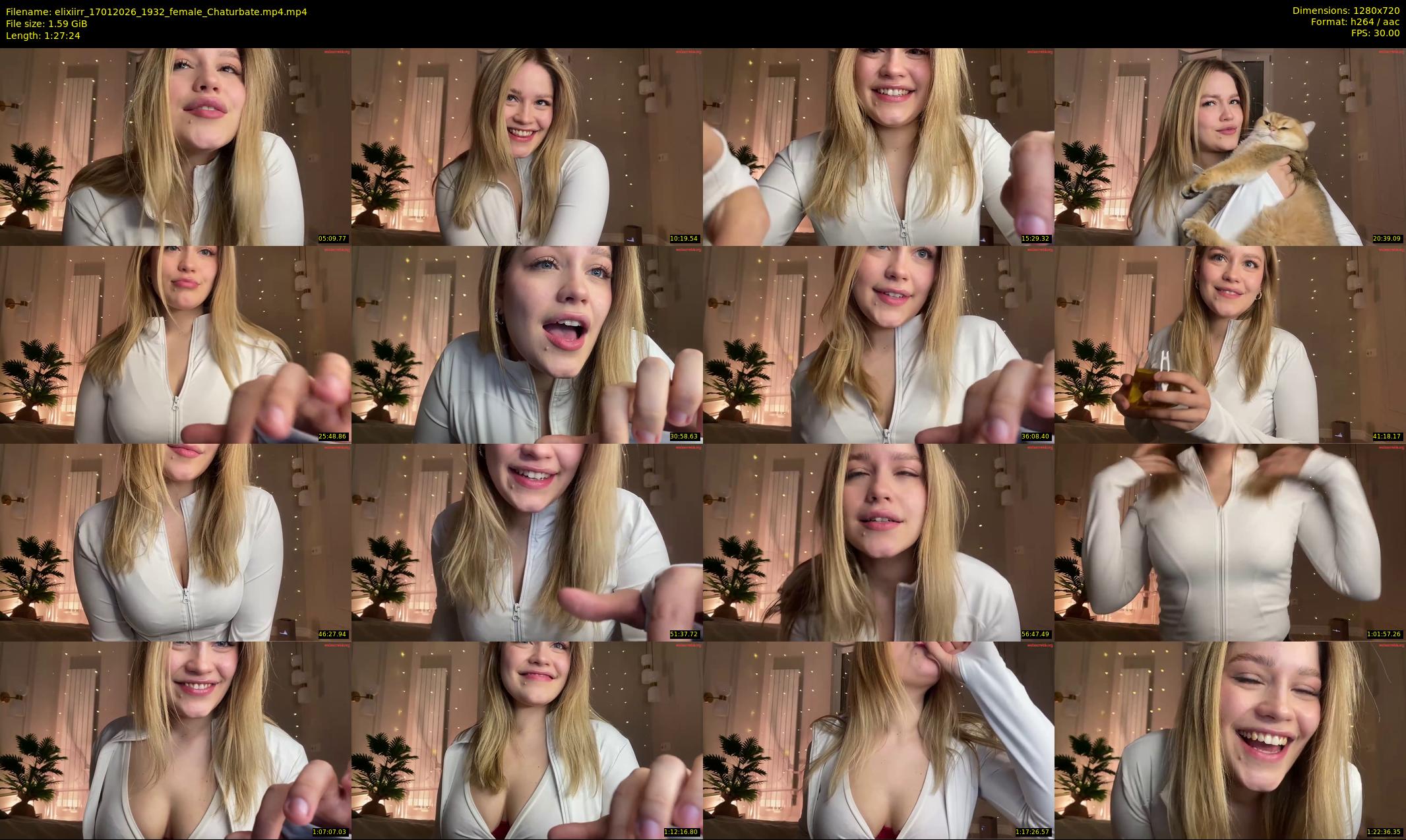 elixiirr — 88 minute Chaturbate female cam show recording, 720p, Jan 17, 2026
