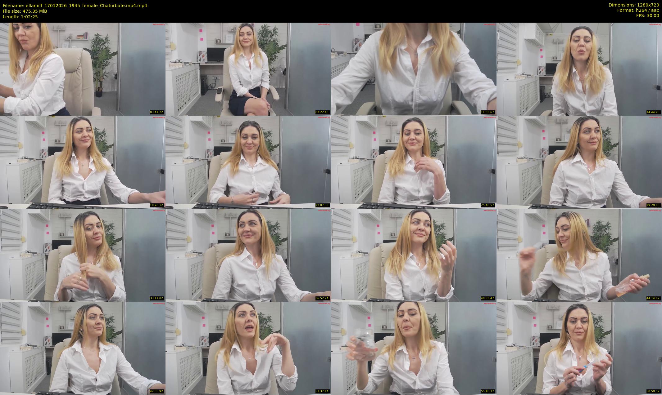 ellamilf — 63 minute Chaturbate female cam show recording, 720p, Jan 17, 2026