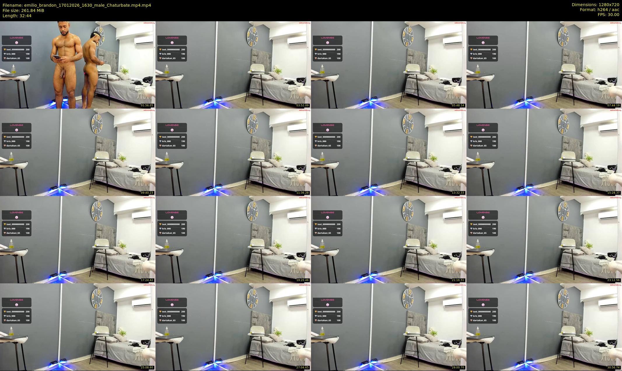 emilio_brandon — 33 minute Chaturbate male cam show recording, 720p, Jan 17, 2026