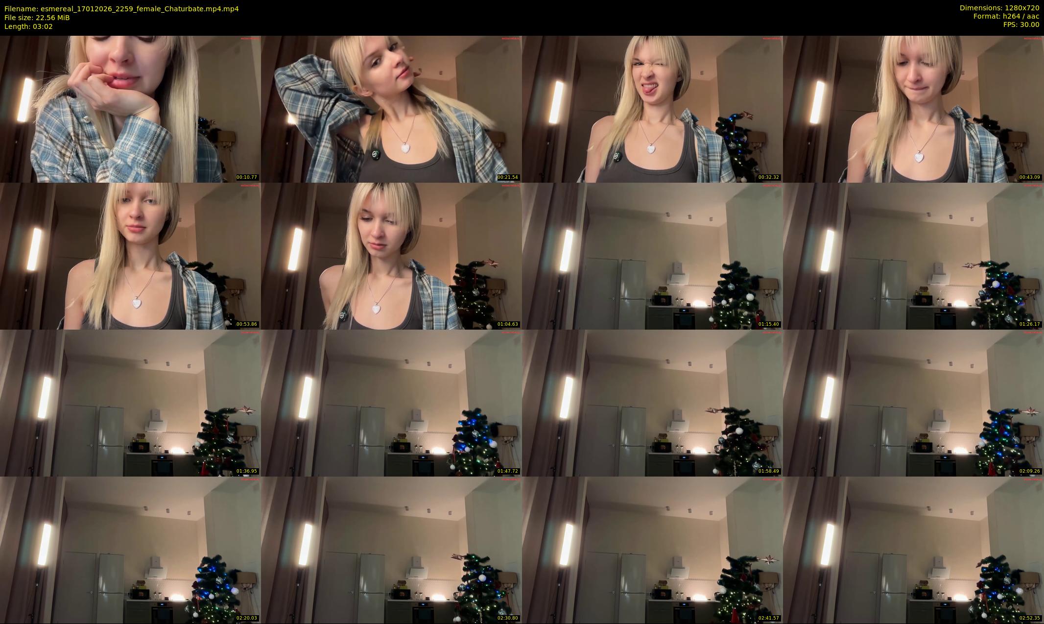 esmereal — 4 minute Chaturbate female cam show recording, 720p, Jan 17, 2026