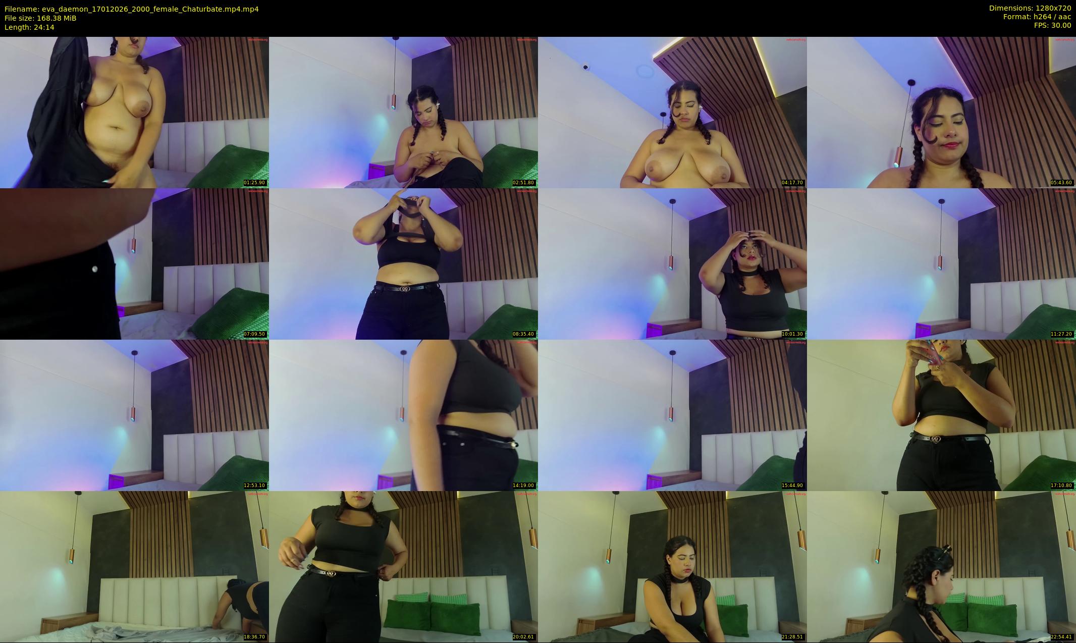 eva_daemon — 25 minute Chaturbate female cam show recording, 720p, Jan 17, 2026