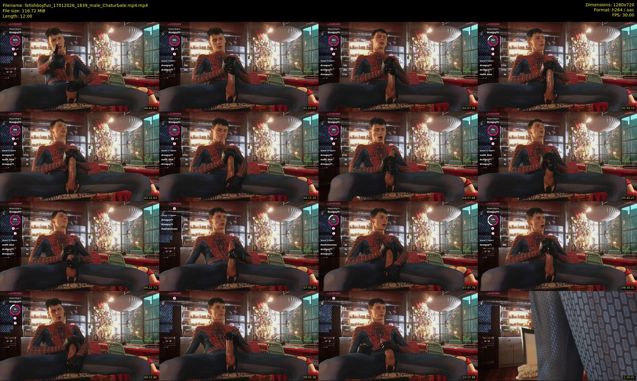 fetishboyfun — 12 minute Chaturbate male cam show recording, 720p, Jan 17, 2026