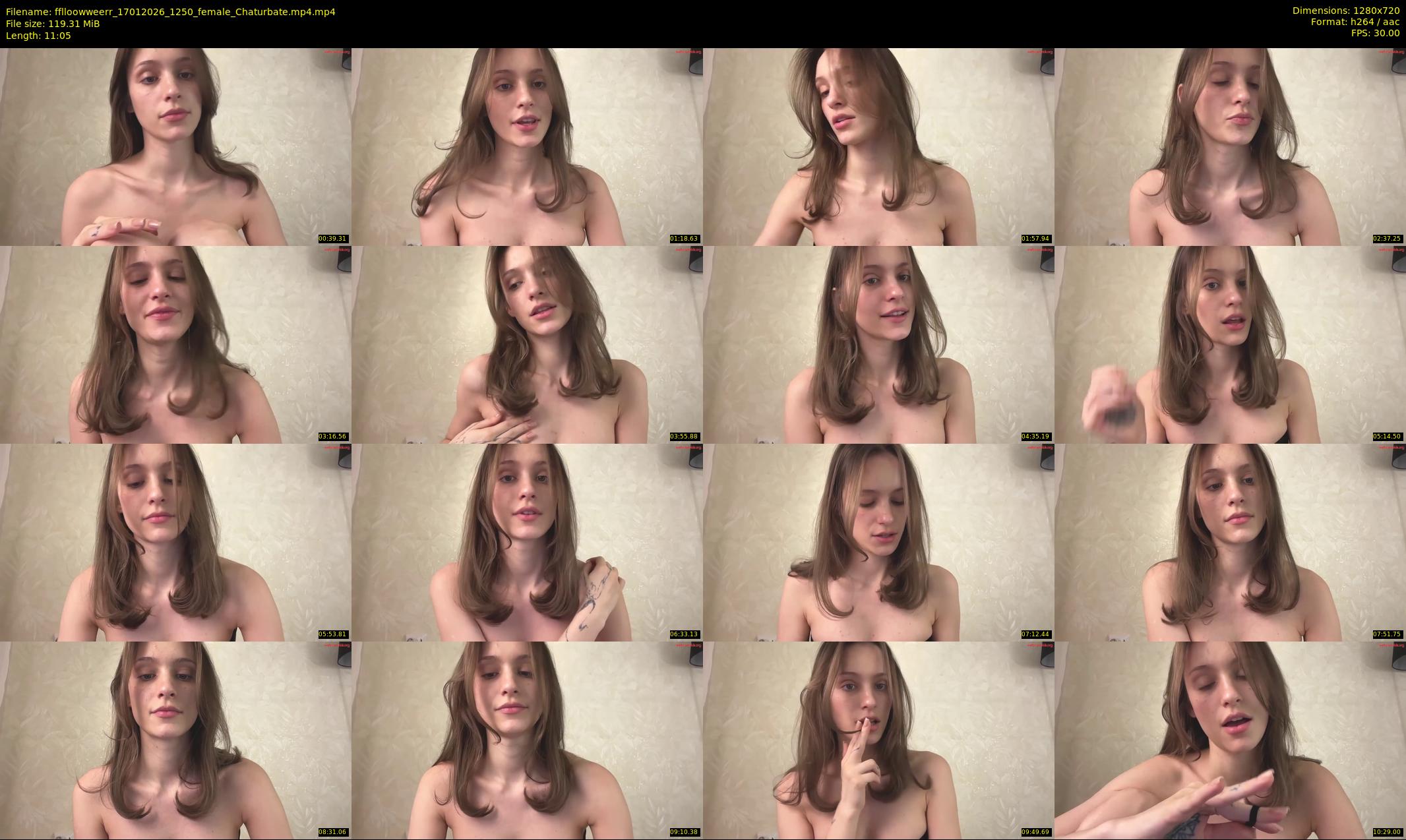 fflloowweerr — 12 minute Chaturbate couple cam show recording, 720p, Jan 17, 2026