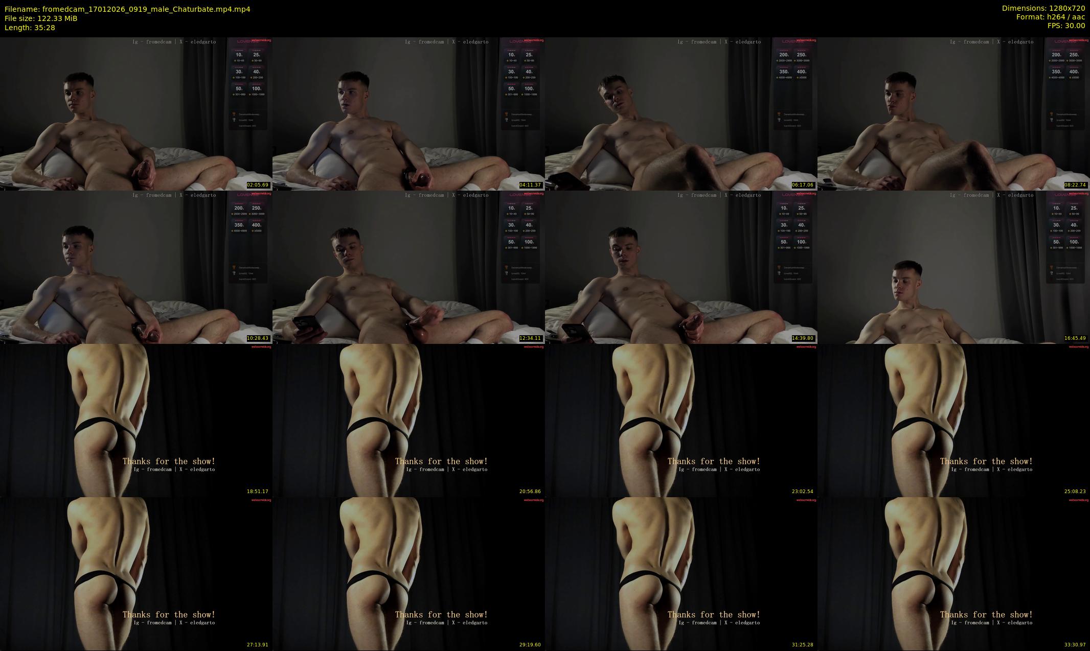 fromedcam — 36 minute Chaturbate male cam show recording, 720p, Jan 17, 2026