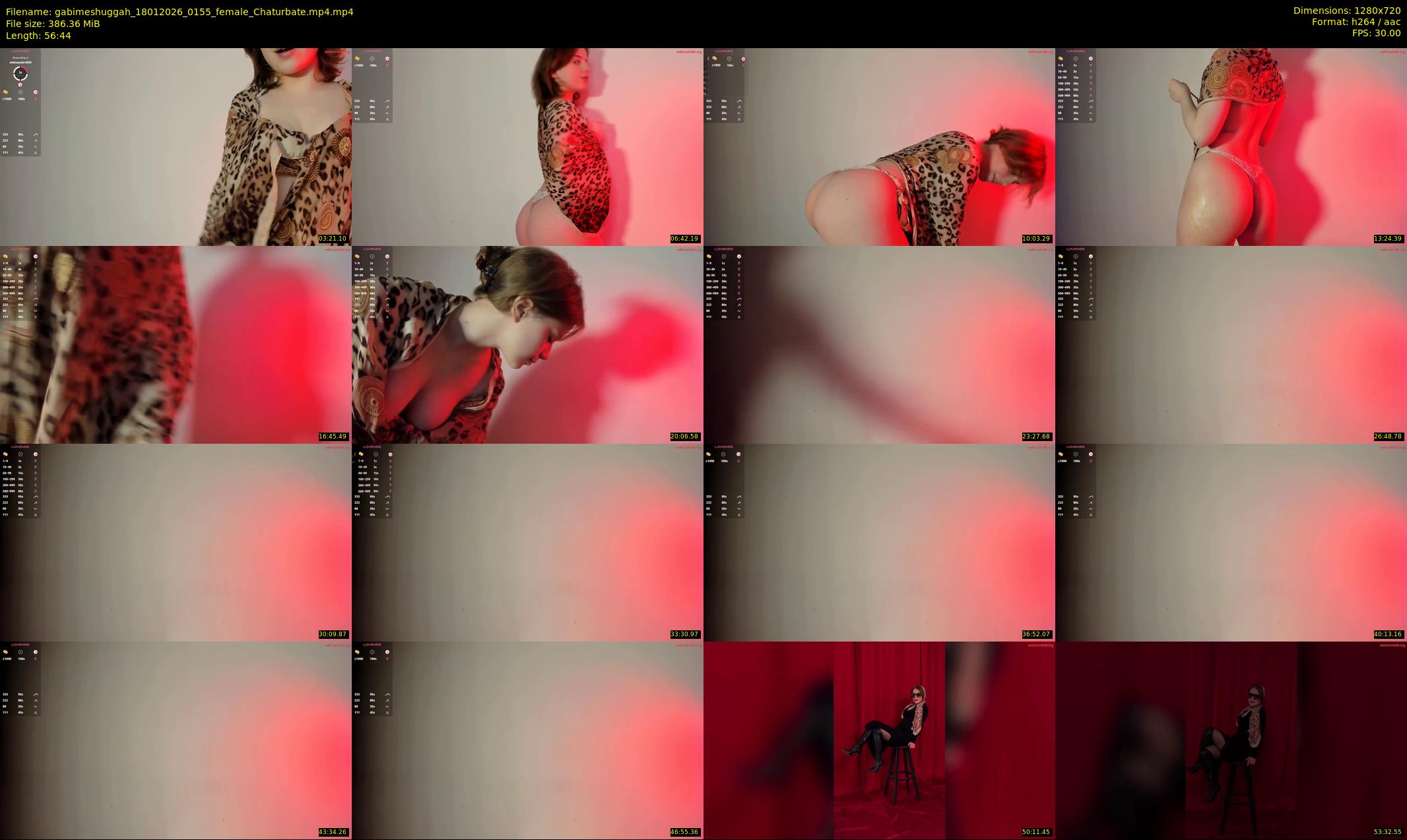 gabimeshuggah — 57 minute Chaturbate female cam show recording, 720p, Jan 18, 2026