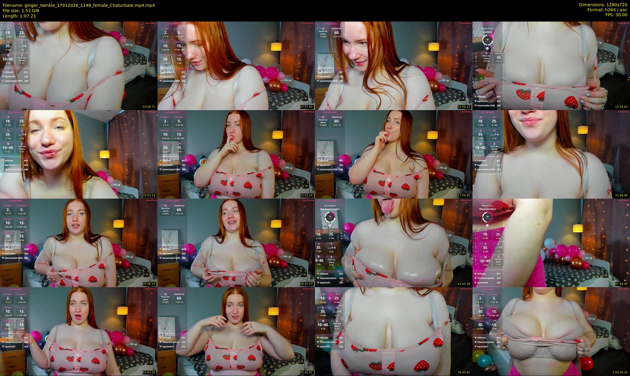 ginger_twinkle — 68 minute Chaturbate female cam show recording, 720p, Jan 17, 2026