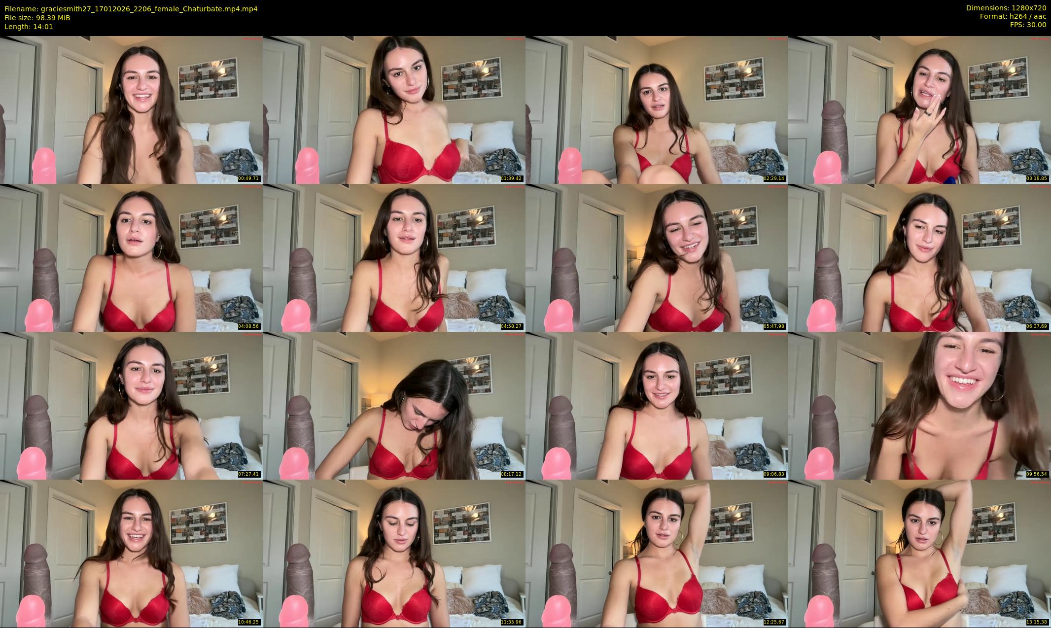 graciesmith27 — 15 minute Chaturbate female cam show recording, 720p, Jan 17, 2026