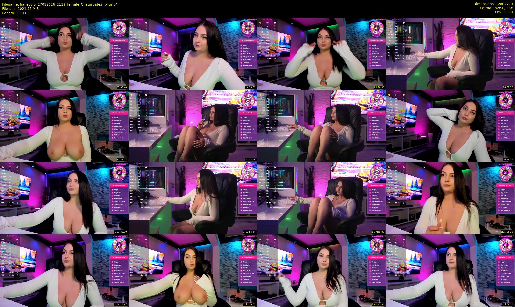 haileygrx — 121 minute Chaturbate female cam show recording, 720p, Jan 17, 2026